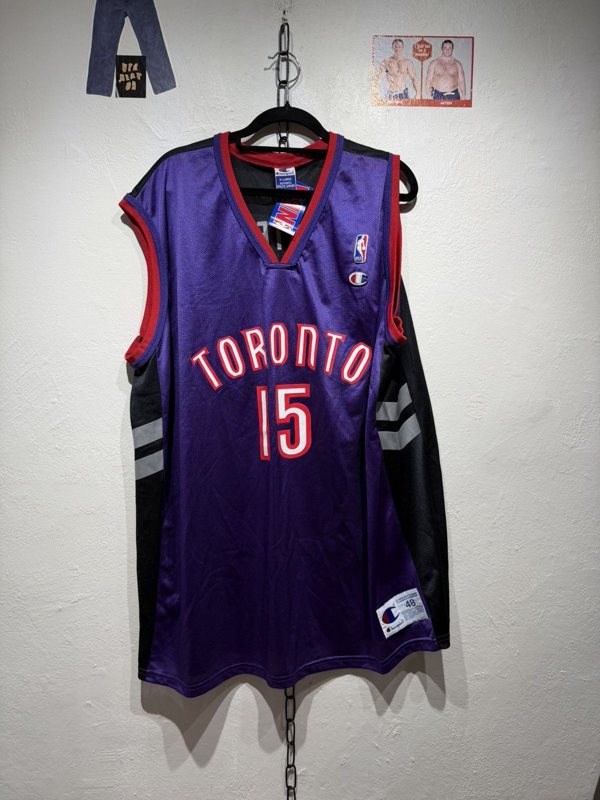 Champion Vintage Toronto Raptors Carter Jersey Size US XL / EU 56 / 4 - 1 Thumbnail