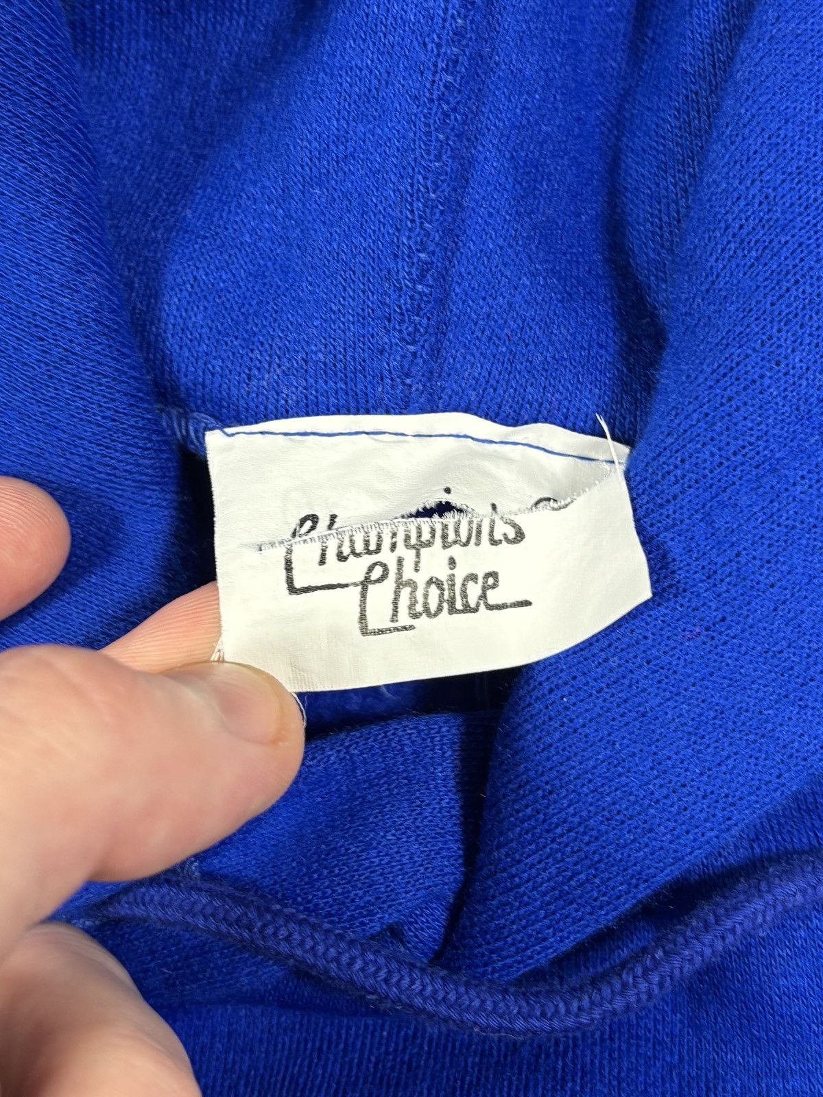 Vintage 1980s Hoodie Vintage Blank Sweatshirt Pullover Raglan Champ Size US M / EU 48-50 / 2 - 6 Thumbnail