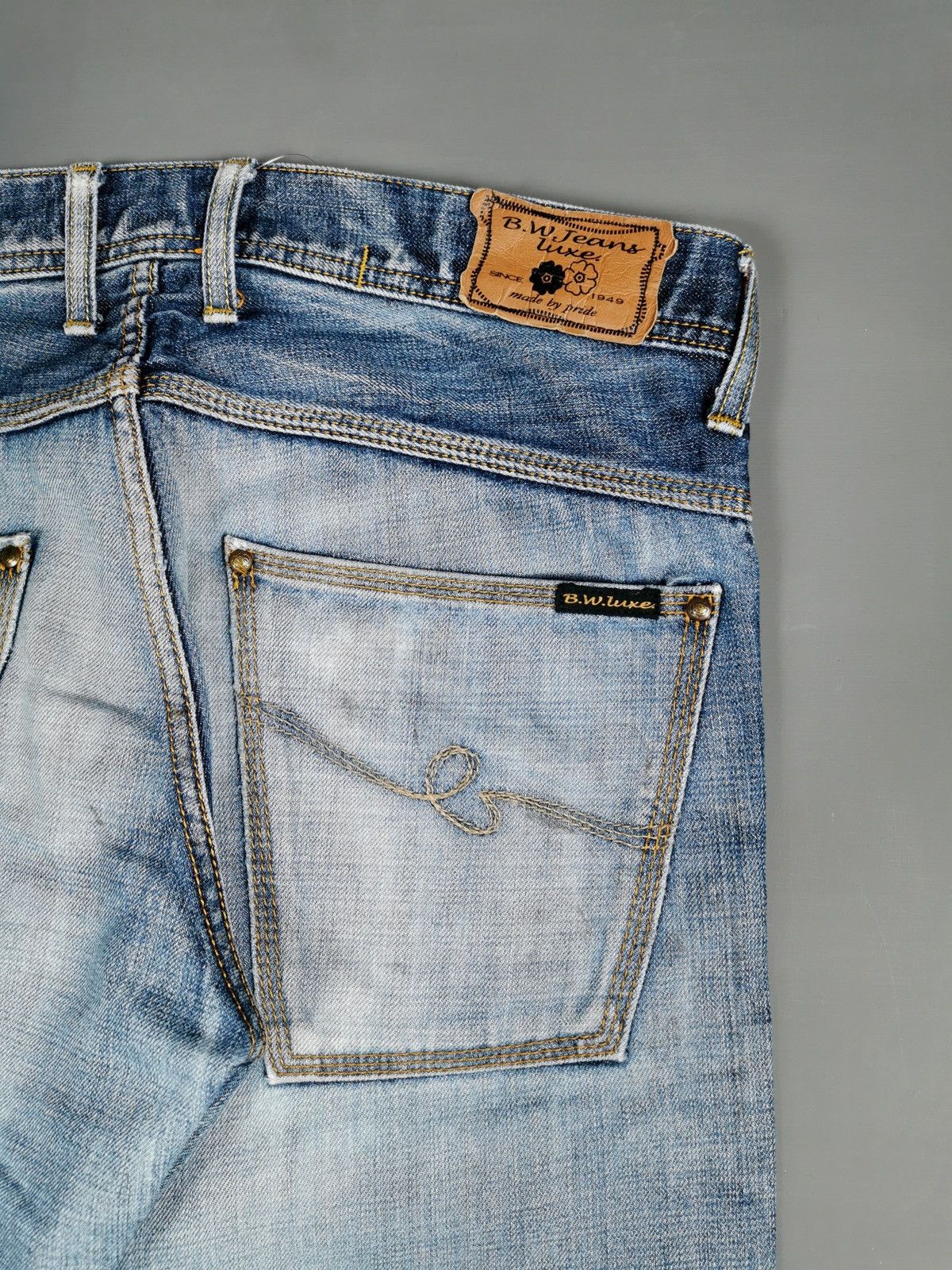 Kapital Twist Leg Shoecut Blue Way Japan Distressed Jeans Size US 34 / EU 50 - 6 Thumbnail