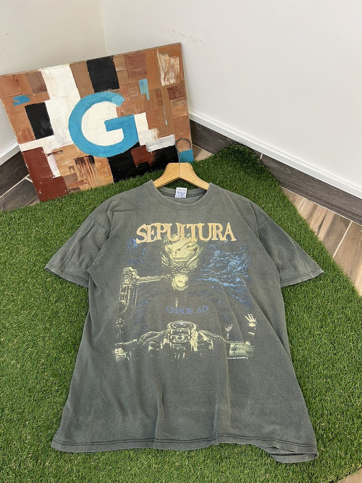 SEPULTURA Chaos AD Tie outlet Dye Novelty Shirt