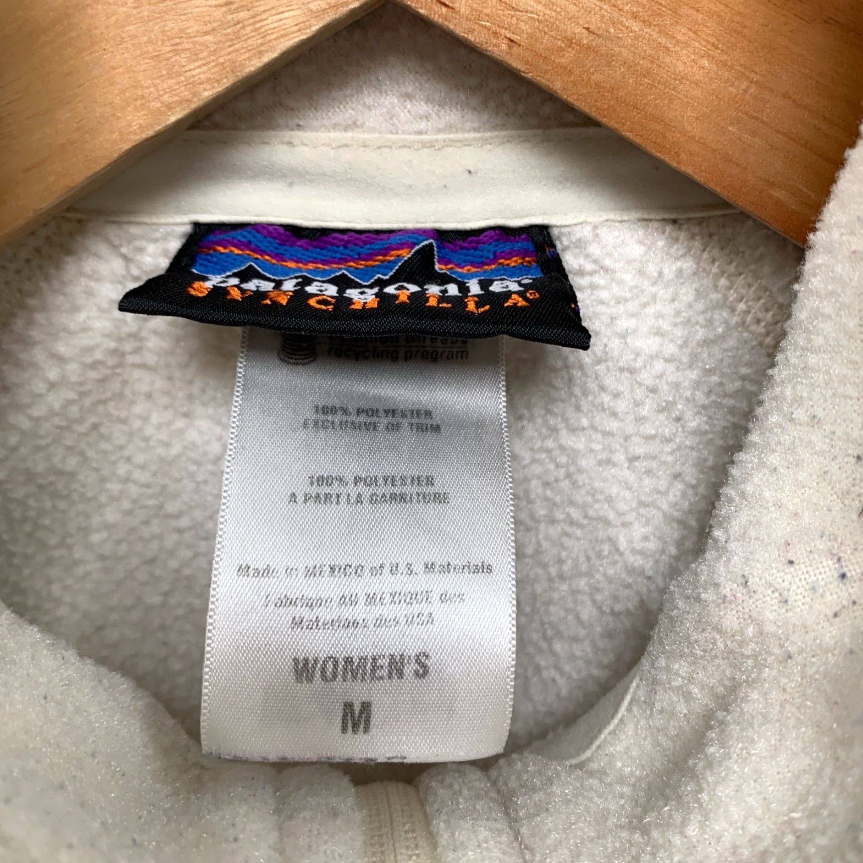 Patagonia Patagonia Vest Womens Medium Beige Synchilla FUll Zip Jacket 16.5x23 Patago​nia Synchilla Vest Full Zip Women Beige M Size M / US 6-8 / IT 42-44 - 6 Thumbnail