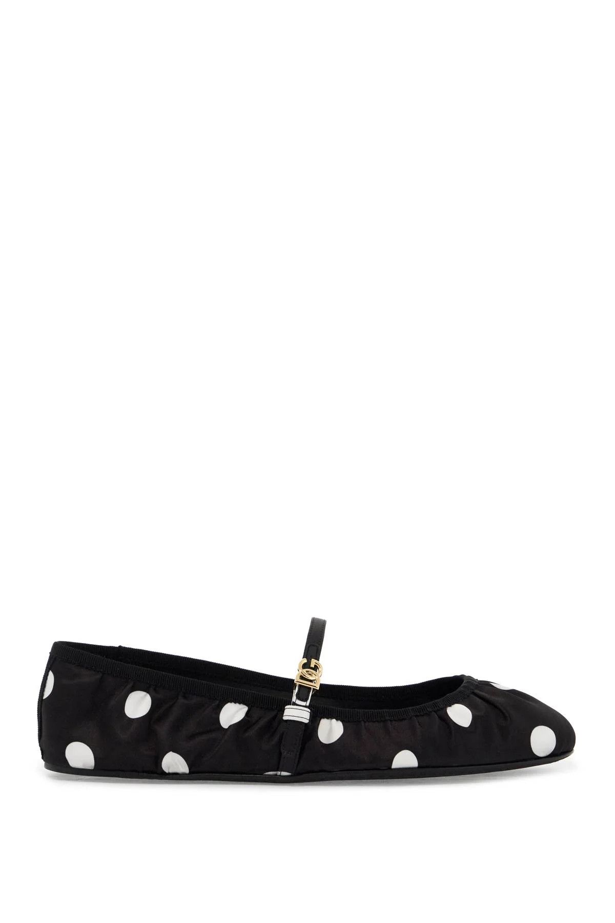 Dolce & Gabbana o1s22i1n1024 Ballerina Flats in Black White Size US 9 / IT 39 - 1 Thumbnail