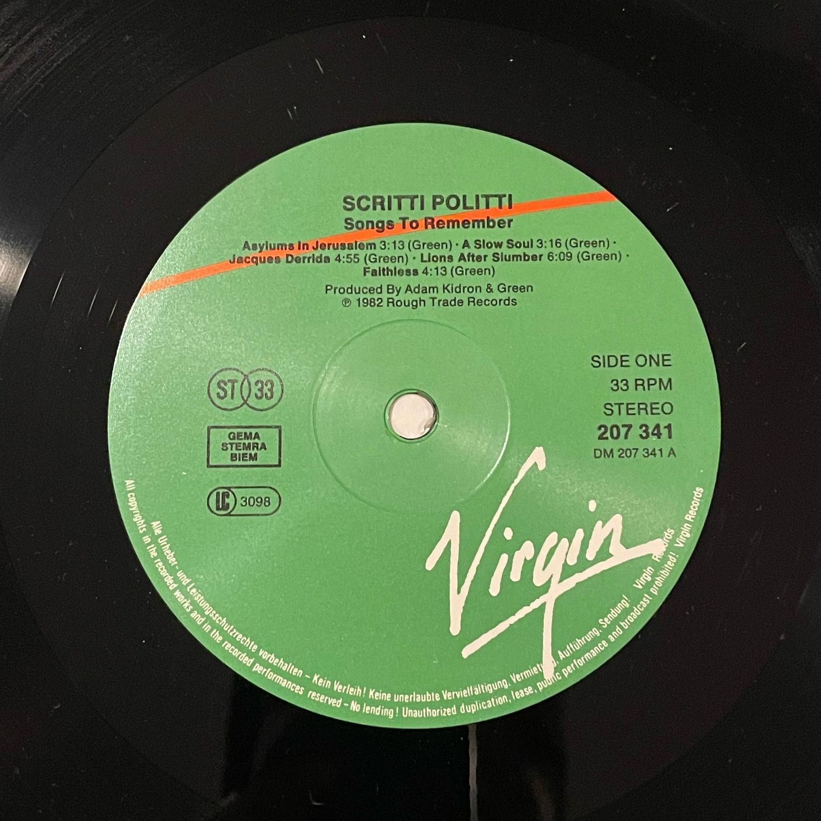 Other Scritti Politti - Songs To Remember LP vintage vinyl record Size ONE SIZE - 3 Thumbnail
