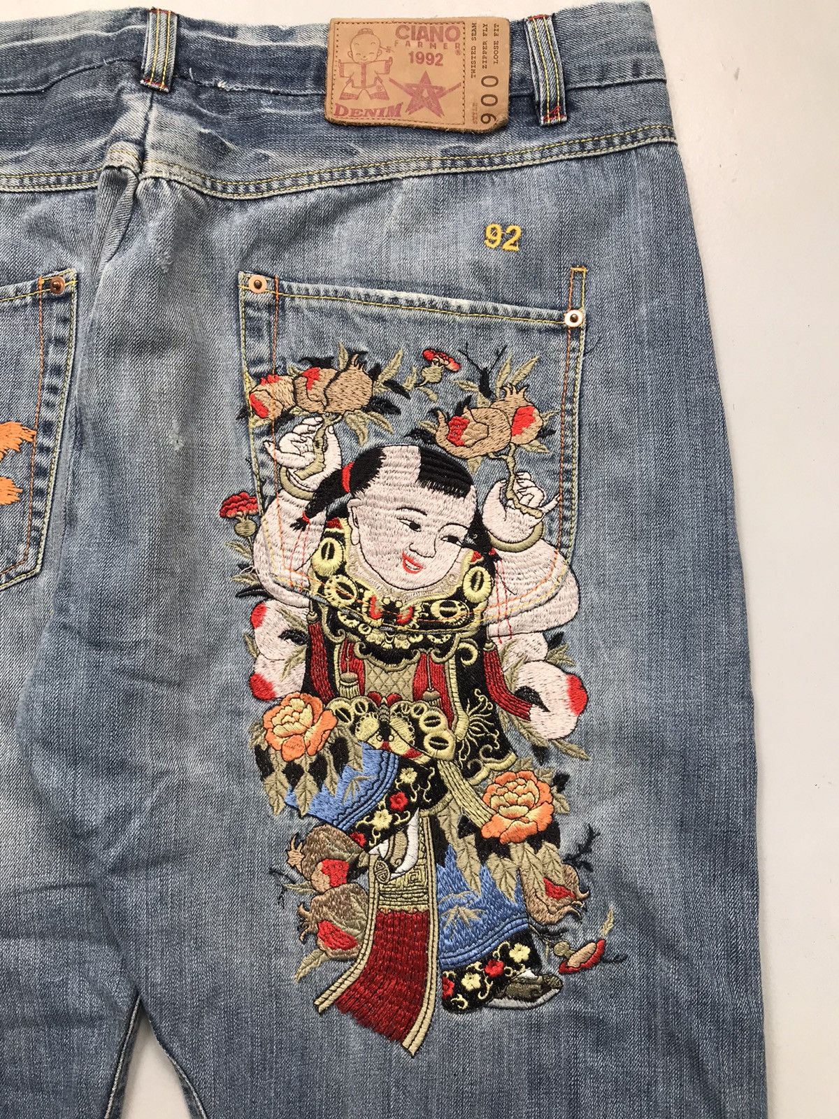 Ciano Farmer Vintage Ciano embroidered cropped denim Size US 44 / EU 60 - 8 Thumbnail