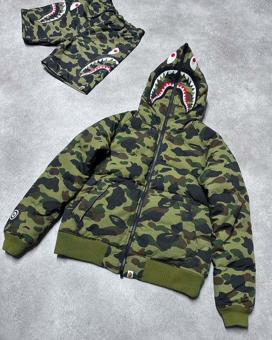 BAPE WINDSTOPPER® 1ST CAMO Shark Hoodie Jacket