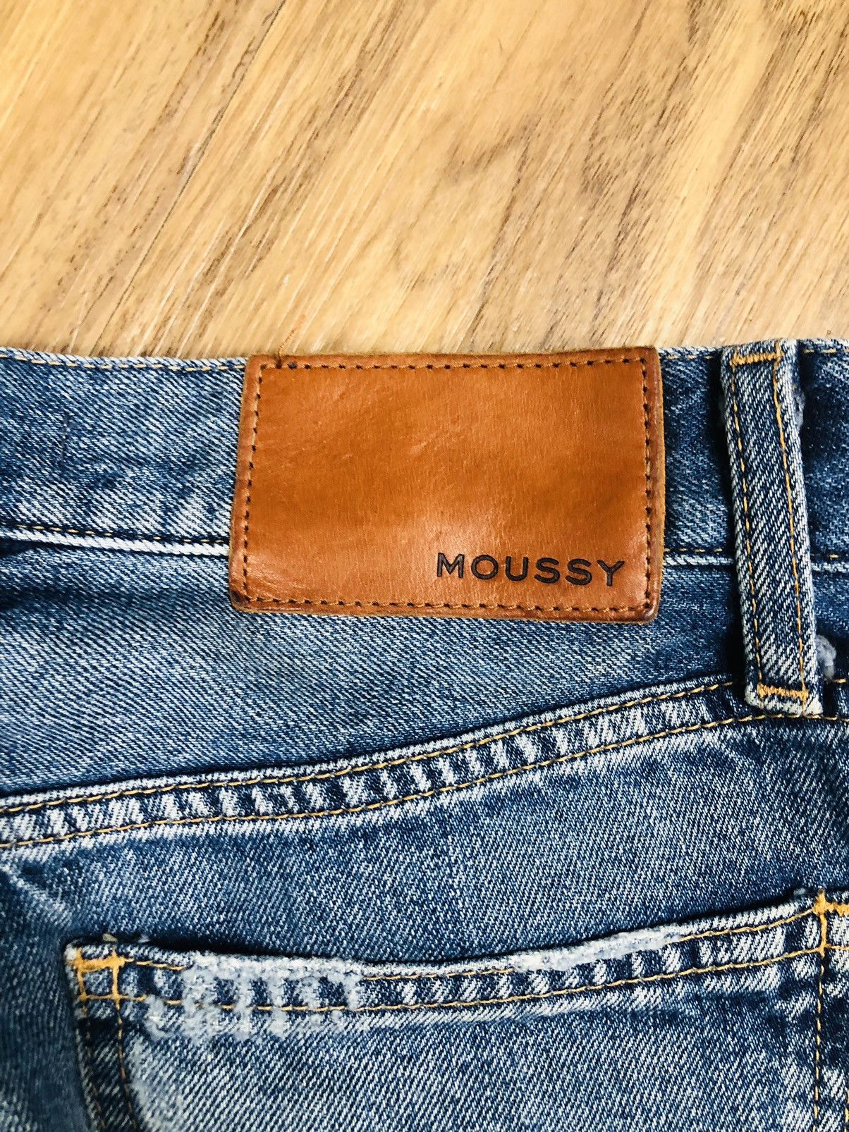 MOUSSY MOUSSY VINTAGE PATCHWORK DENIM (40) Size 25" / US 0 / IT 36 - 22 Thumbnail