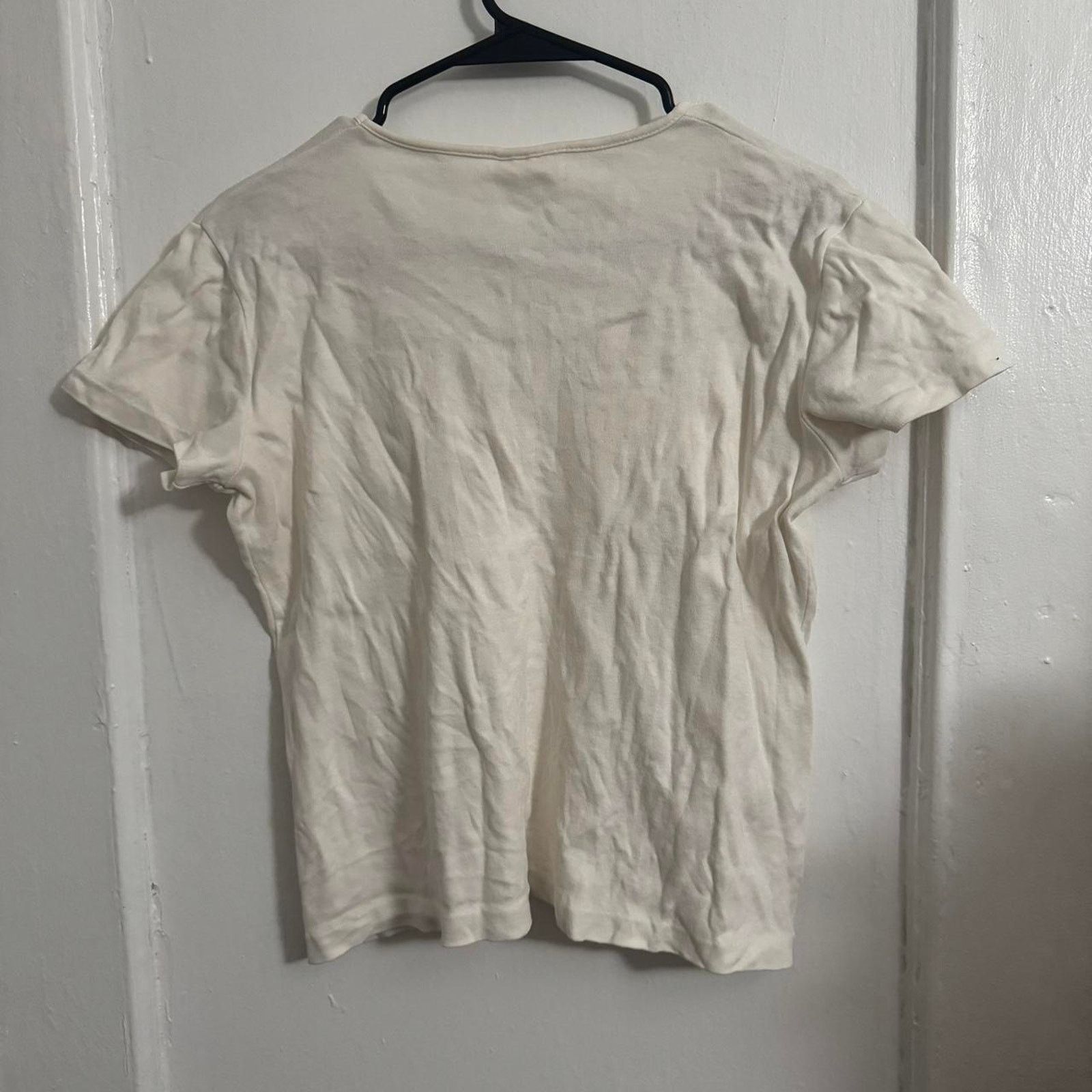 Other Vintage White Embroidered Top Floral Soft Girl Coquette Size M / US 6-8 / IT 42-44 - 6 Thumbnail