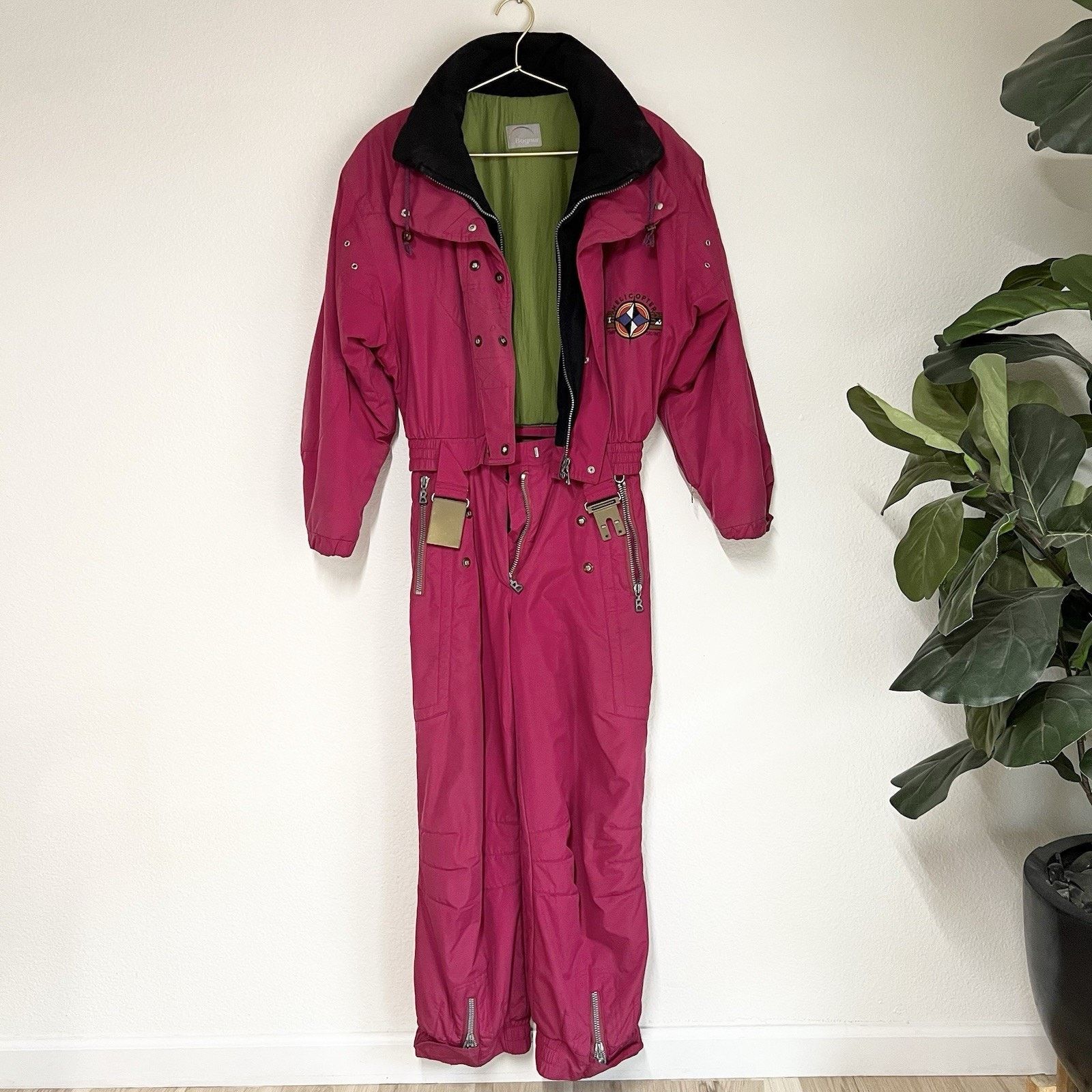Bogner Vintage 90s BOGNER Convertible Ski Suit Sz 8 Pink Size M / US 6-8 / IT 42-44 - 1 Thumbnail