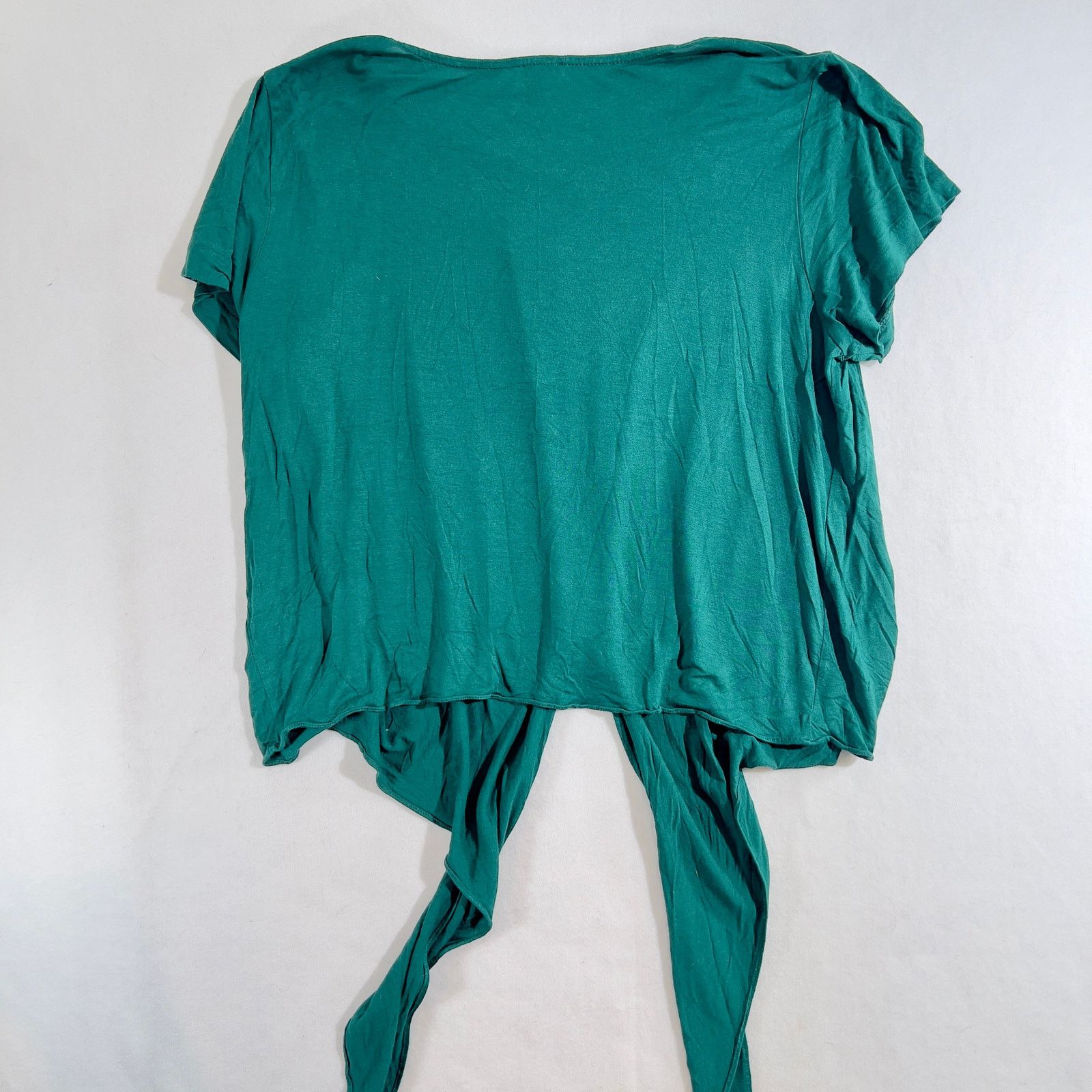 J.Crew J. Crew Cap Sleeve Pullover Blouse Style H4622 Teal Green Size L / US 10 / IT 46 - 7 Thumbnail