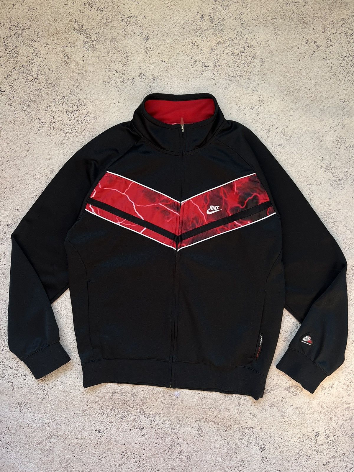 Nike × Vintage RARE Nike Vintage Track Top Lightning Printed tn shox style Size US L / EU 52-54 / 3 - 2 Thumbnail
