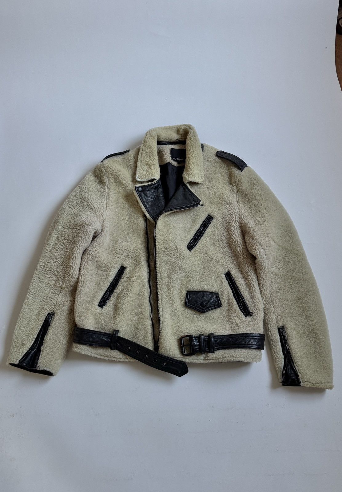 3.1 Phillip Lim Lamb Shearling Blouson / Bomber / Biker Jacket Size US L / EU 52-54 / 3 - 3 Thumbnail