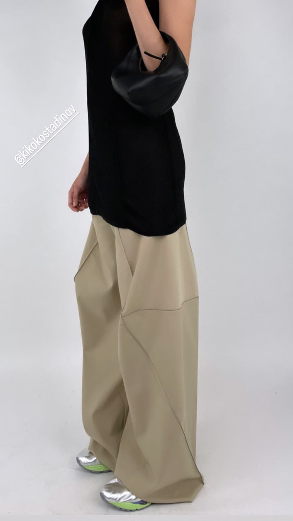 image of Kiko Kostadinov Ss23 Angled Trousers in Beige, Women's (Size 26)