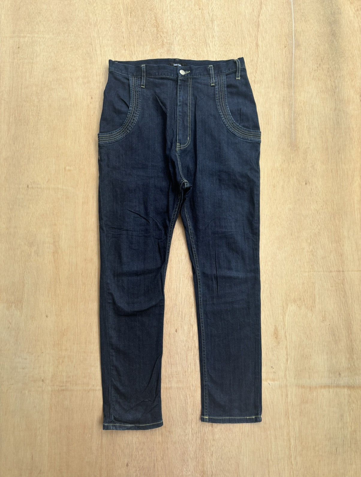 Issey Miyake × Japanese Brand × Ne-Net Ne-Net By Issey Miyake Denim Pants Size US 32 / EU 48 - 2 Thumbnail