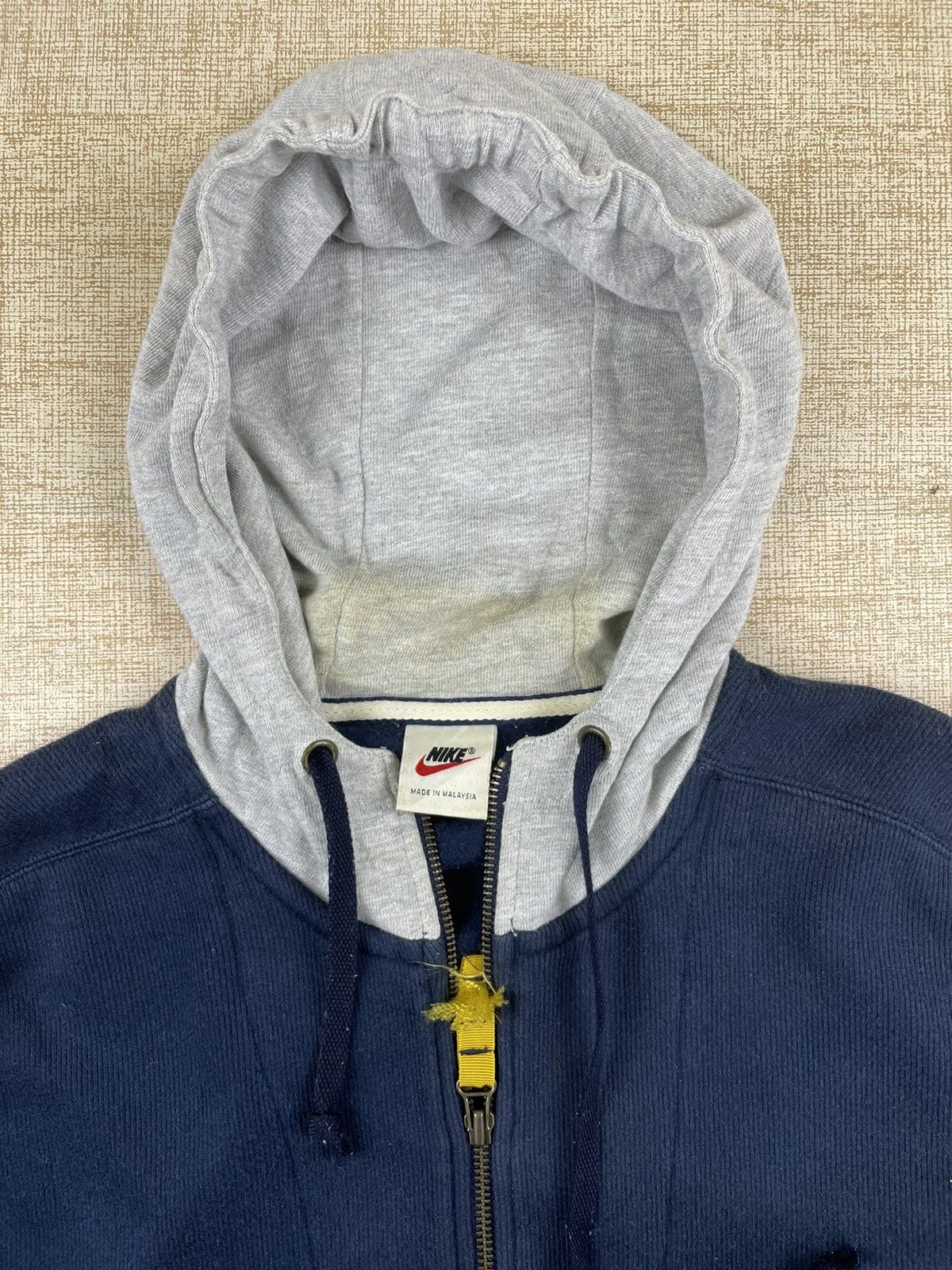 Nike 🔥90s NIKE SINGLE POCKET EMBROIDERY SWOOSH ZIPPER HOODIE Size US M / EU 48-50 / 2 - 6 Thumbnail