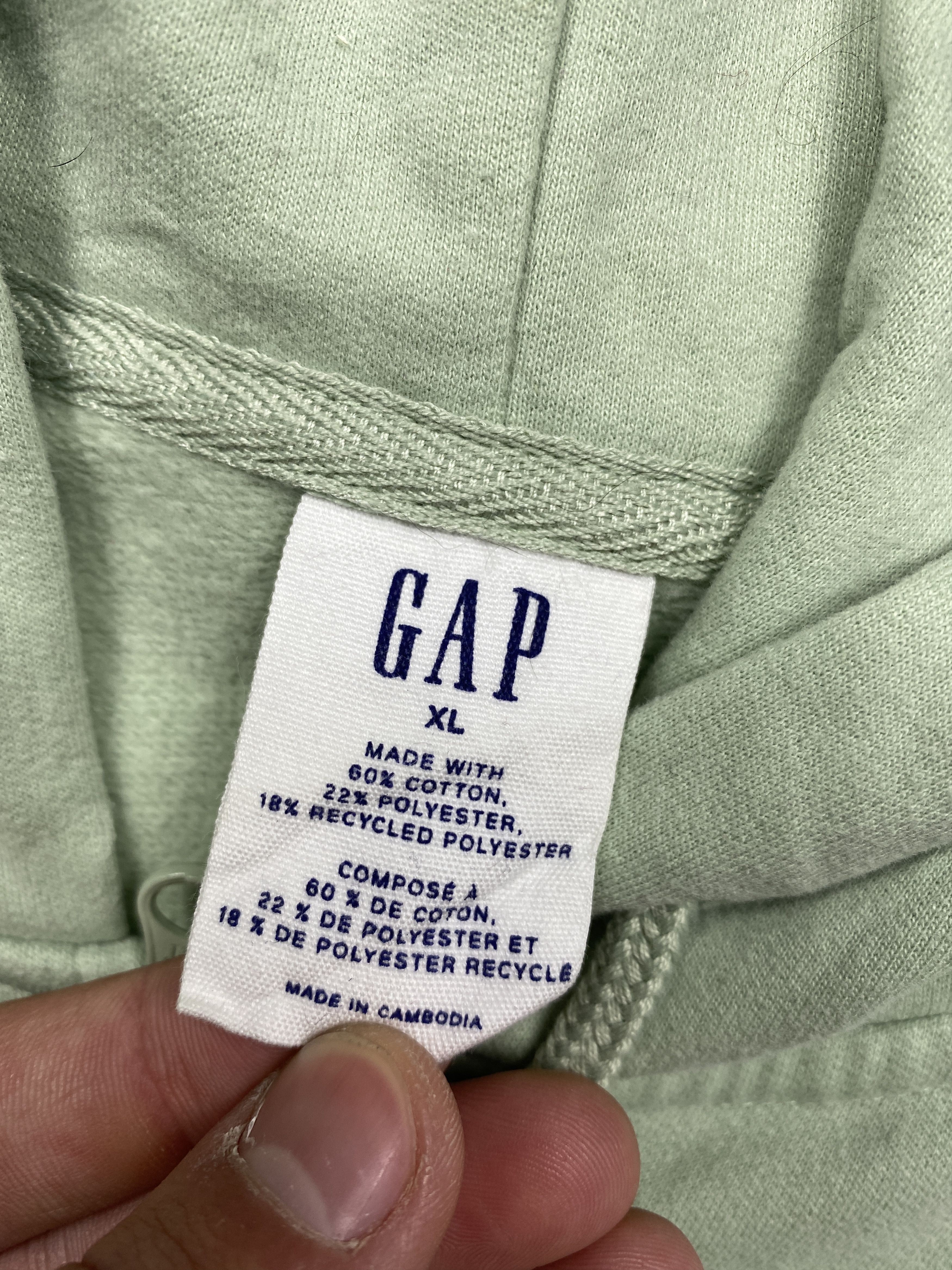 Gap Gap Vintage Womens Zip Hoodie Y2K Size XL / US 12-14 / IT 48-50 - 4 Thumbnail