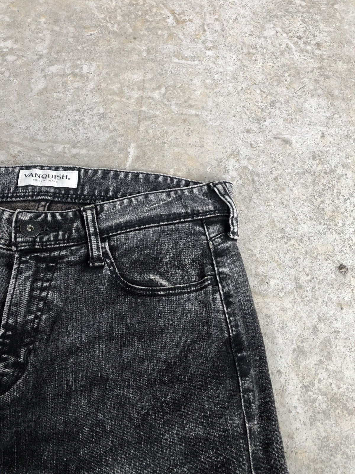 If Six Was Nine Japanese Vanquish Distressed Denim Skinny Jeans Size US 32 / EU 48 - 15 Thumbnail
