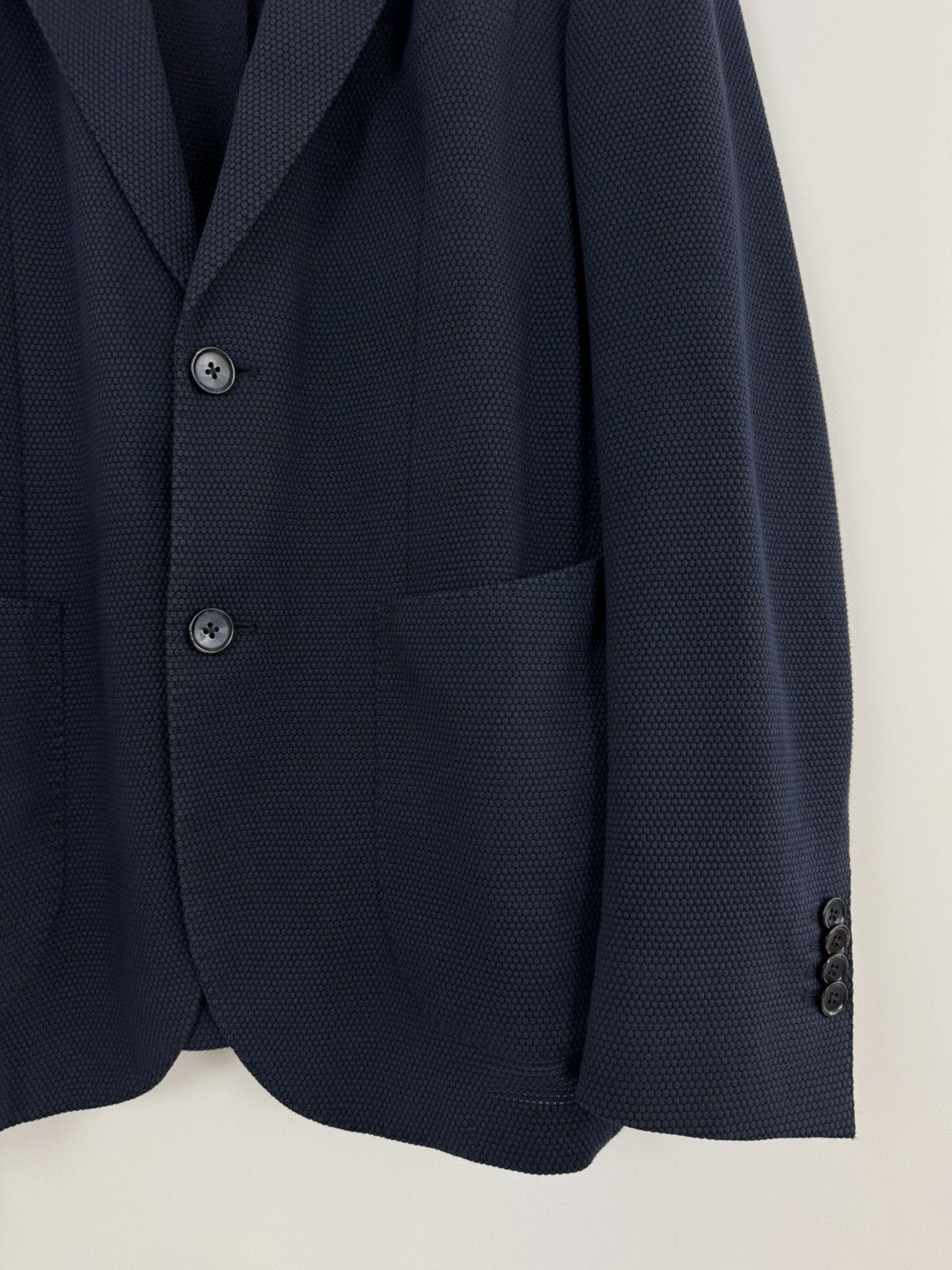 L.B.M. 1911 L.B.M. 1911 Texture Blue Blazer Size 48R - 6 Thumbnail