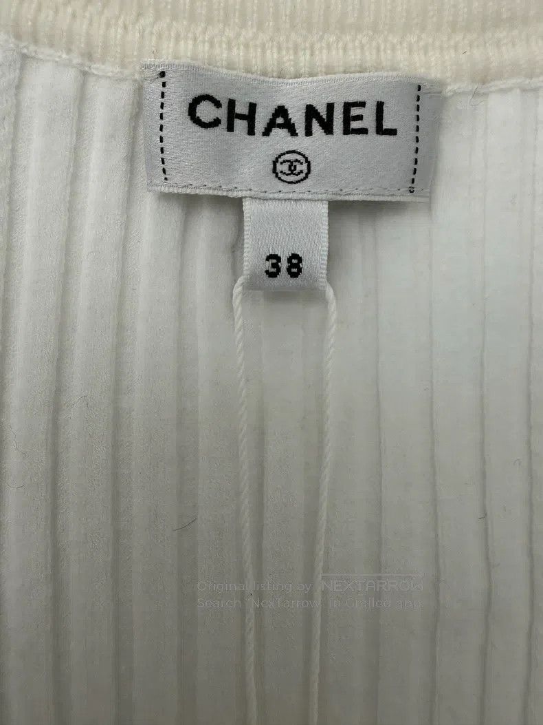 Chanel Chanel White double c hollow knitted vest Size XS / US 0-2 / IT 36-38 - 3 Thumbnail