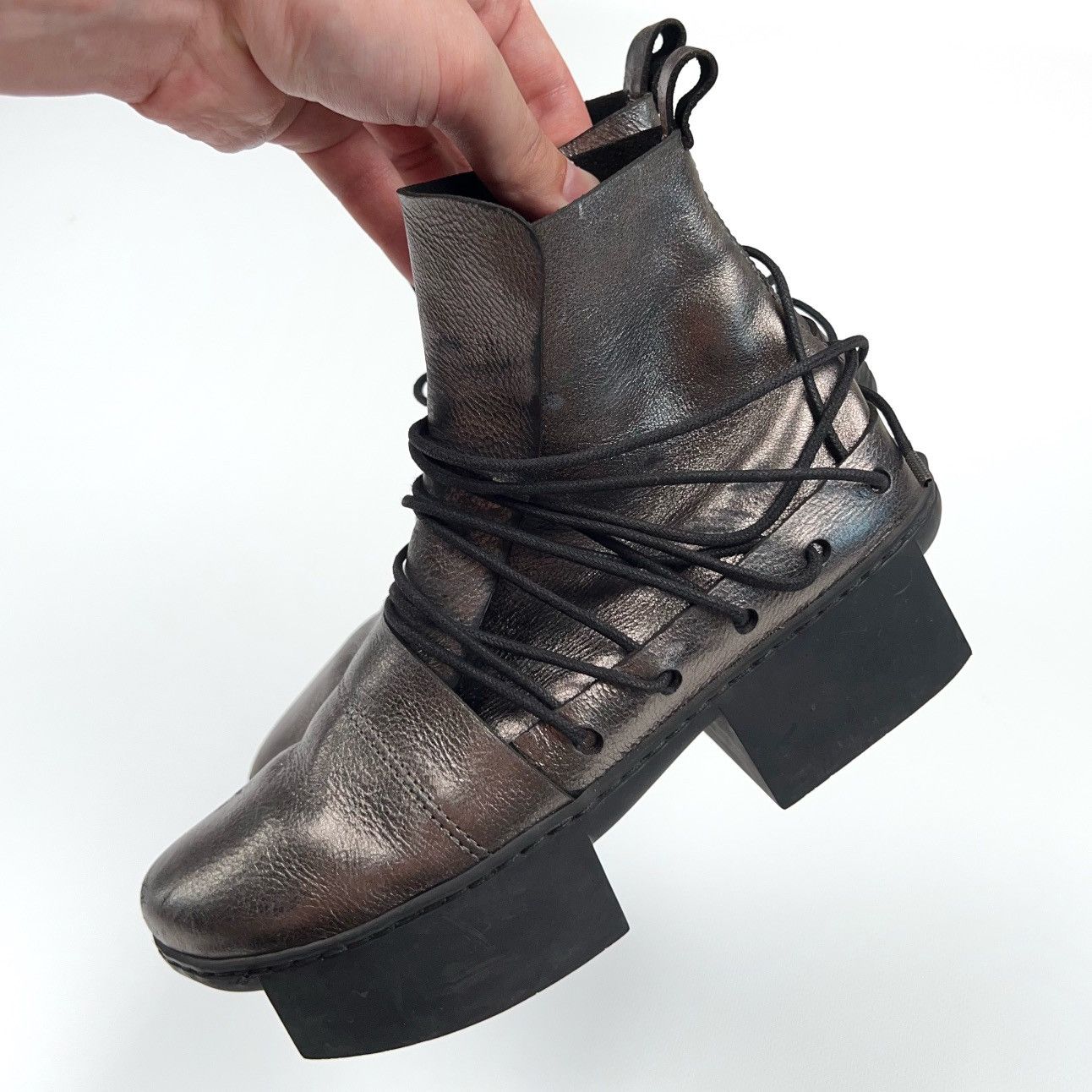 Trippen Trippen Platform Leather Shoes Geisha Happy Dream Avantgarde Size US 5 / IT 35 - 23 Thumbnail