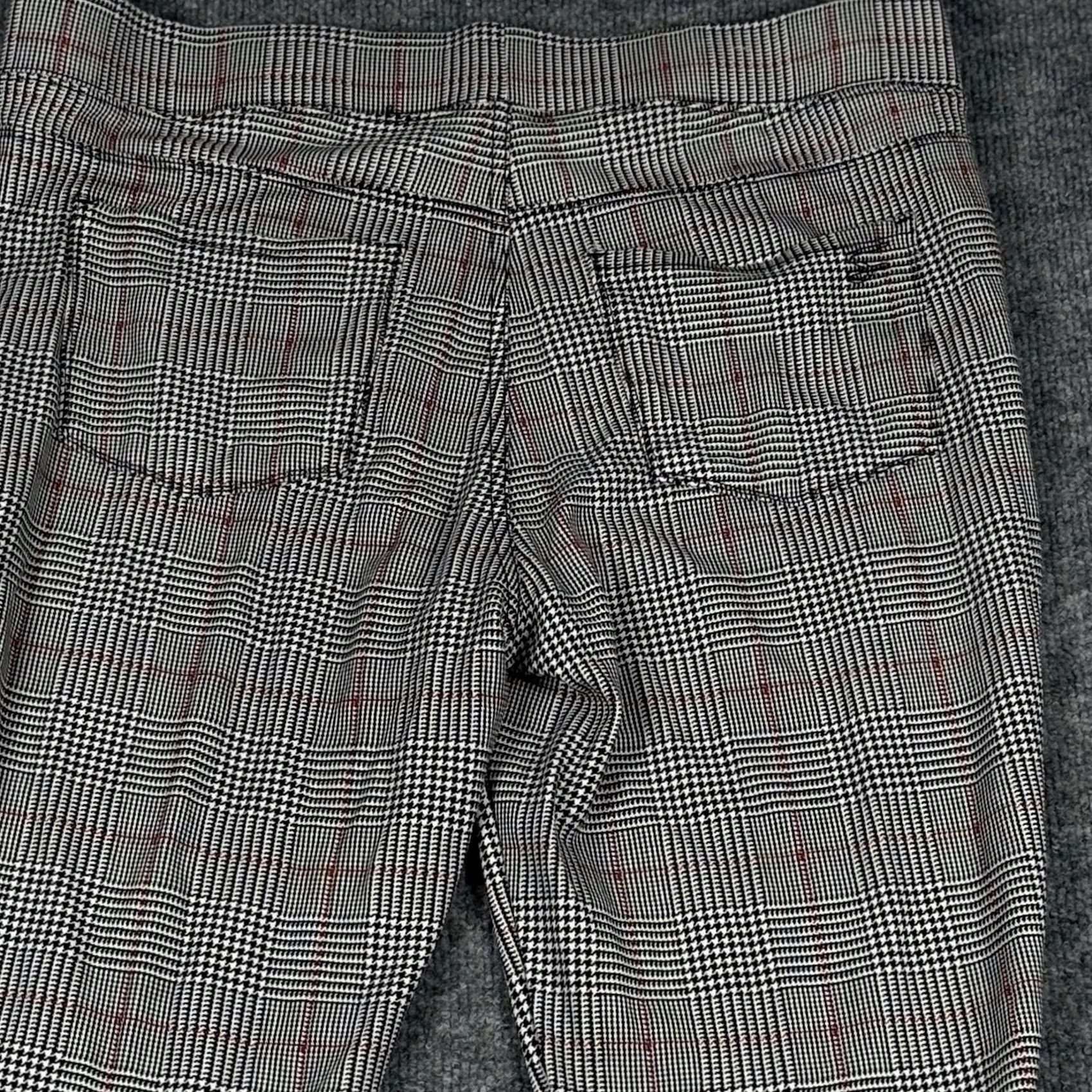 Vintage Seven7 Leggings Womens XL Gray High Rise Glen Plaid Pull On Jegging Stretch Size 40" / US 18 - 4 Thumbnail
