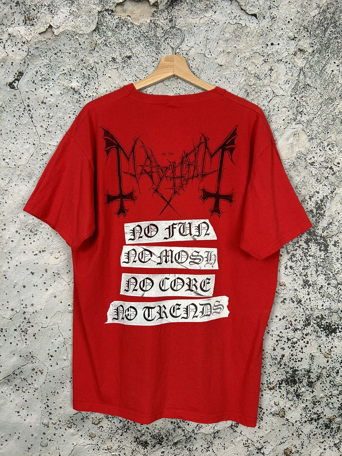 Band Tees Vintage Mayhem Deathcrush Black Metal Hardcore Band Tee Rare Size US XL / EU 56 / 4 - 3 Thumbnail
