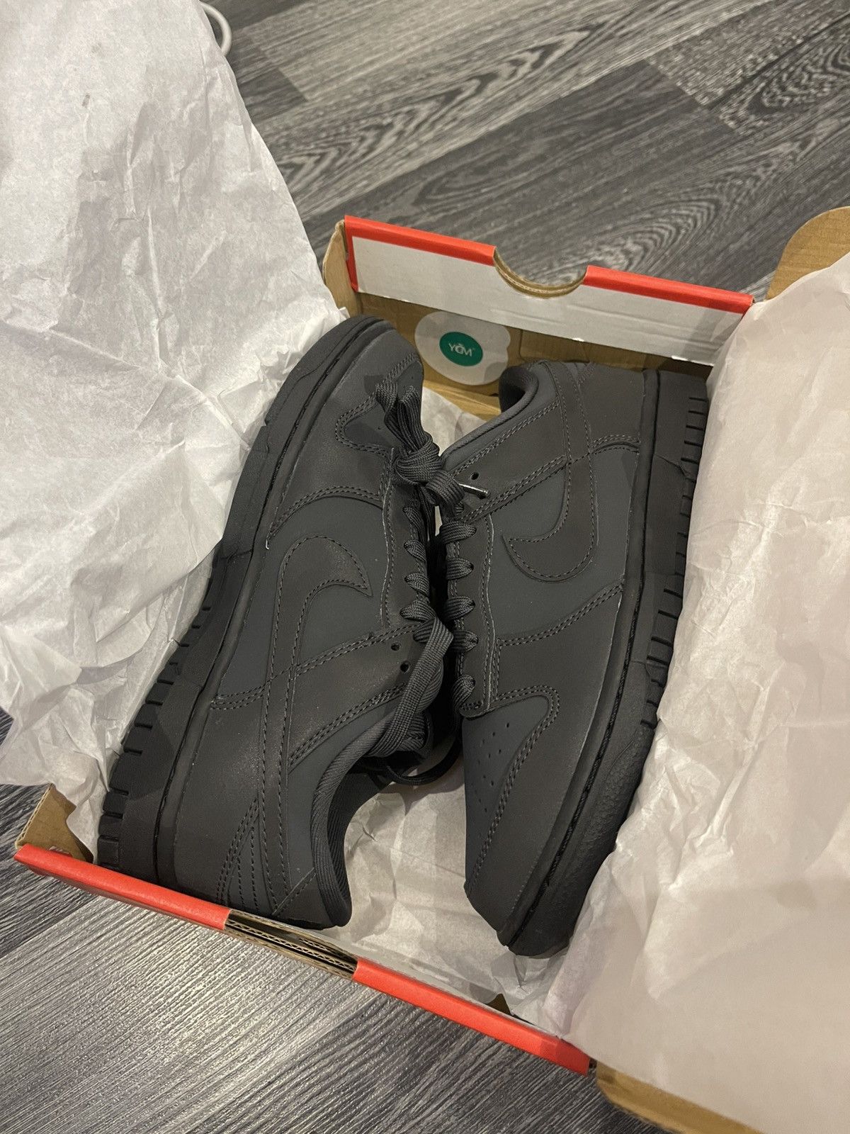 Nike New full black Nike Dunk EU 38 WITH BOX Size US 6 / EU 39 - 2 Thumbnail