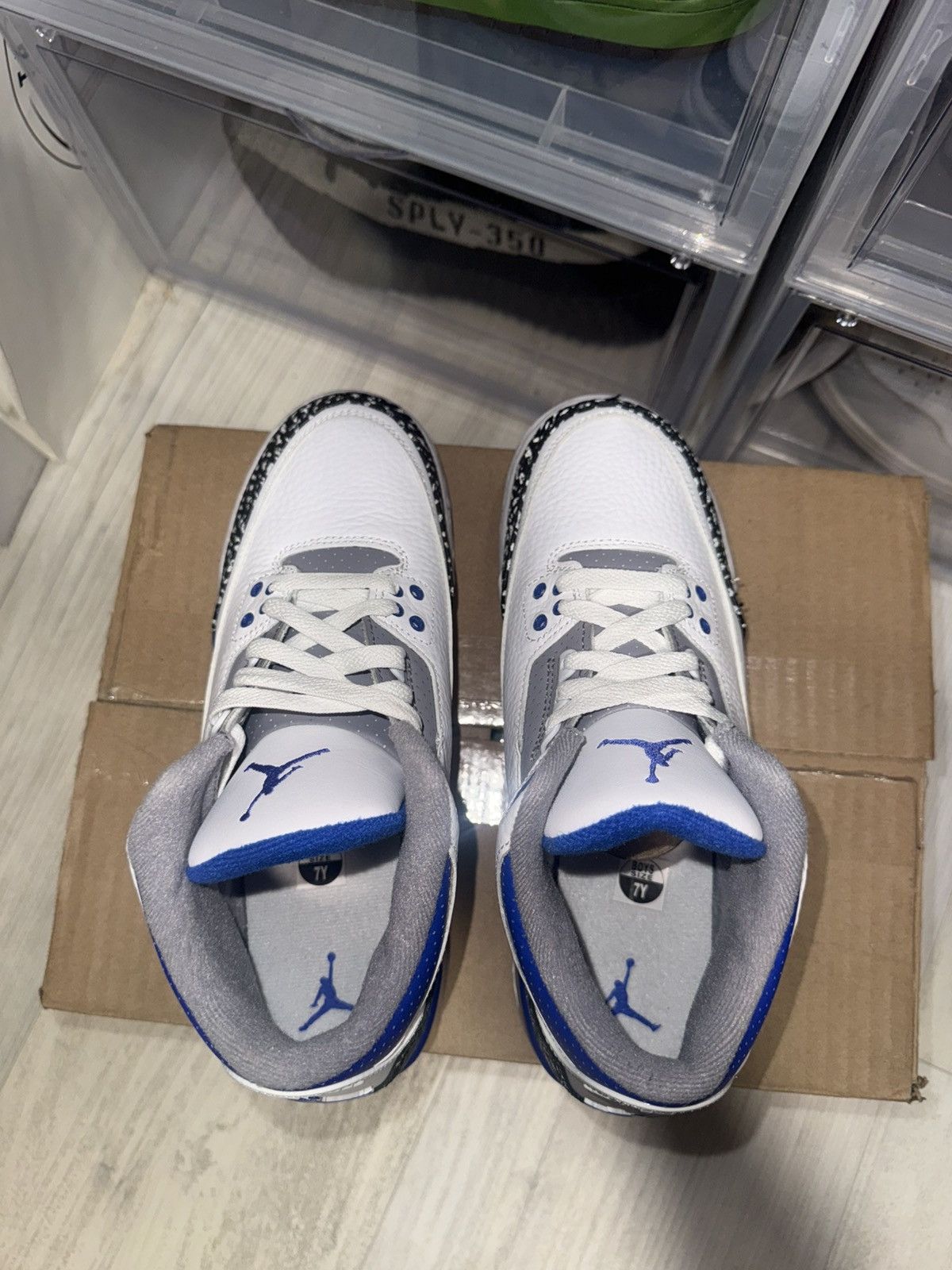 Jordan Brand Air Jordan 3 Retro GS Racer Blue Size US 7 / EU 40 - 6 Thumbnail