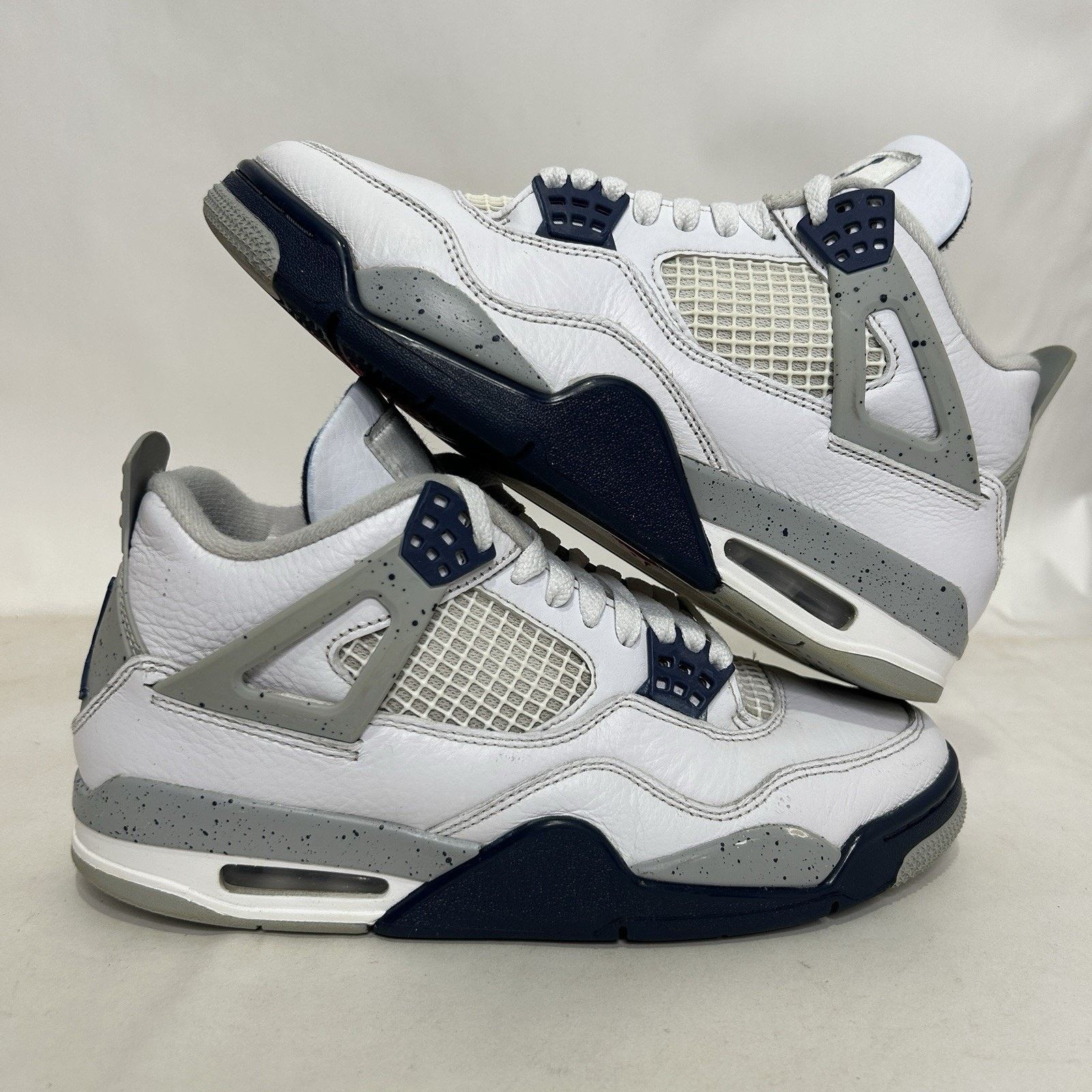 Jordan Brand Nike Air Jordan Retro 4 “Midnight Navy” Size US 8 / EU 41 - 1 Thumbnail
