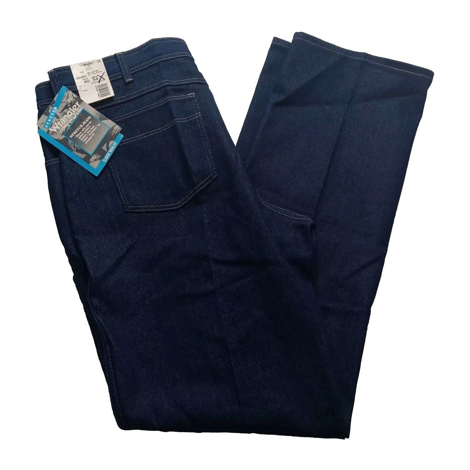 Wrangler Vintage Wrangler Flex Fit Jeans Men's 40x34 Blue Made In USA Size US 40 / EU 56 - 1 Thumbnail