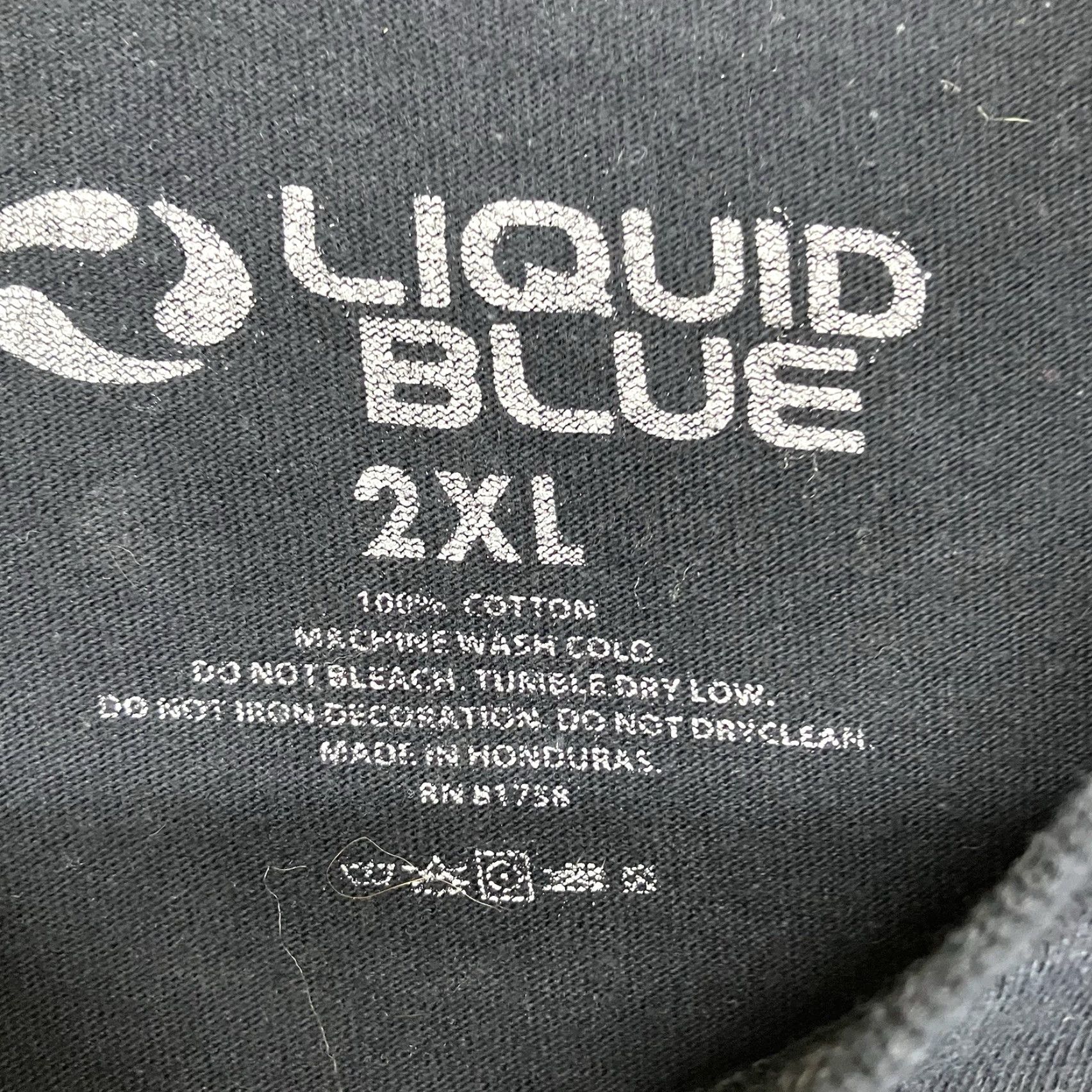 Liquid Blue VINTAGE Liquid Blue T-Shirt Mens 2XL Black White Skull Wings Heaven or Hell Hip Metal Grunge Biker 2000s Shirt Crew Neck Short Sleeve Size US XXL / EU 58 / 5 - 4 Thumbnail