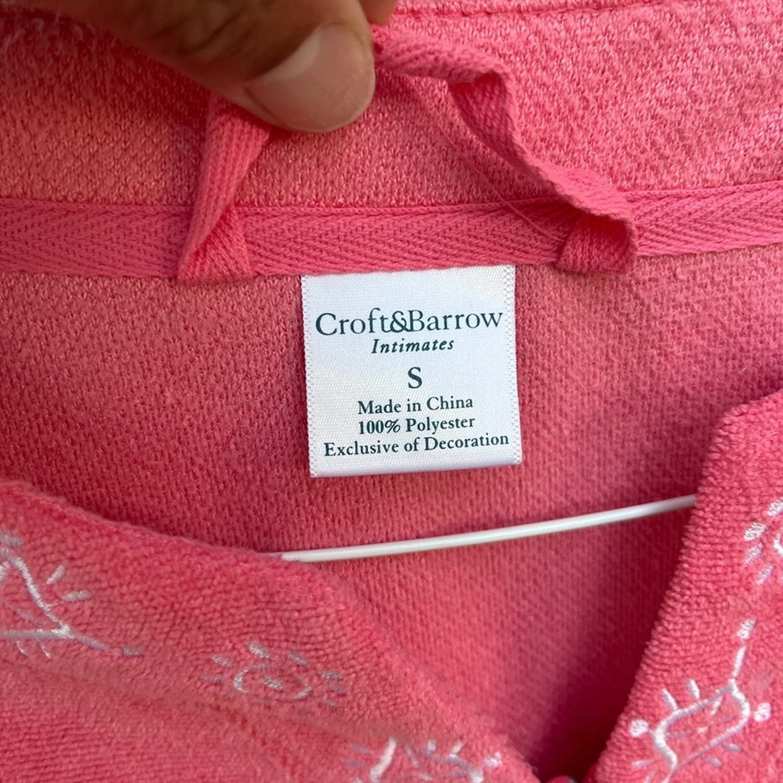 Croft & Barrow Croft & Barrow Granny Robe Zip Up Embroidered Floral Cozy Size S / US 4 / IT 40 - 3 Thumbnail