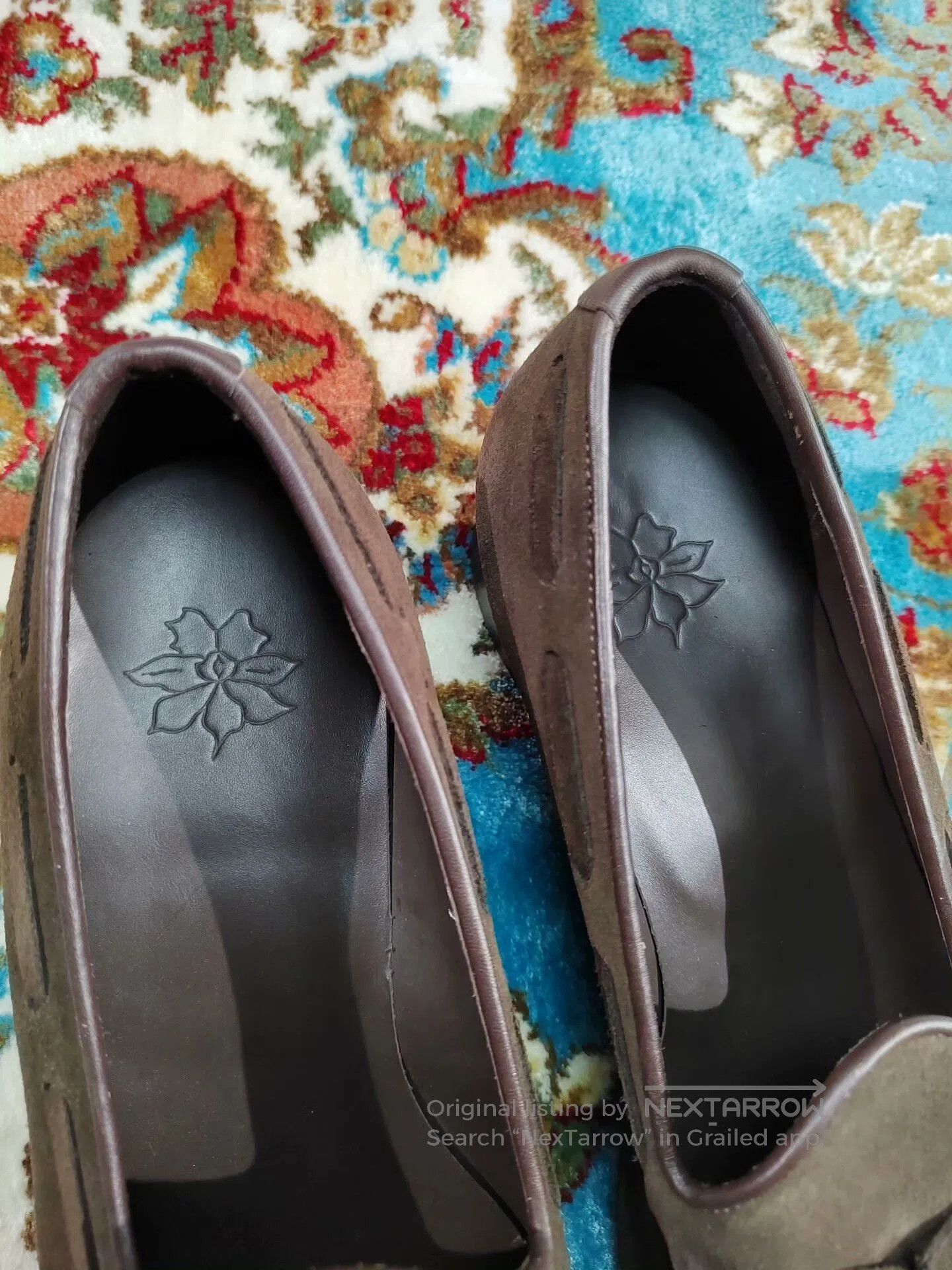 Japanese Brand Italian Handmade Brown Loafers for Men. Size US 6 / EU 39 - 3 Thumbnail