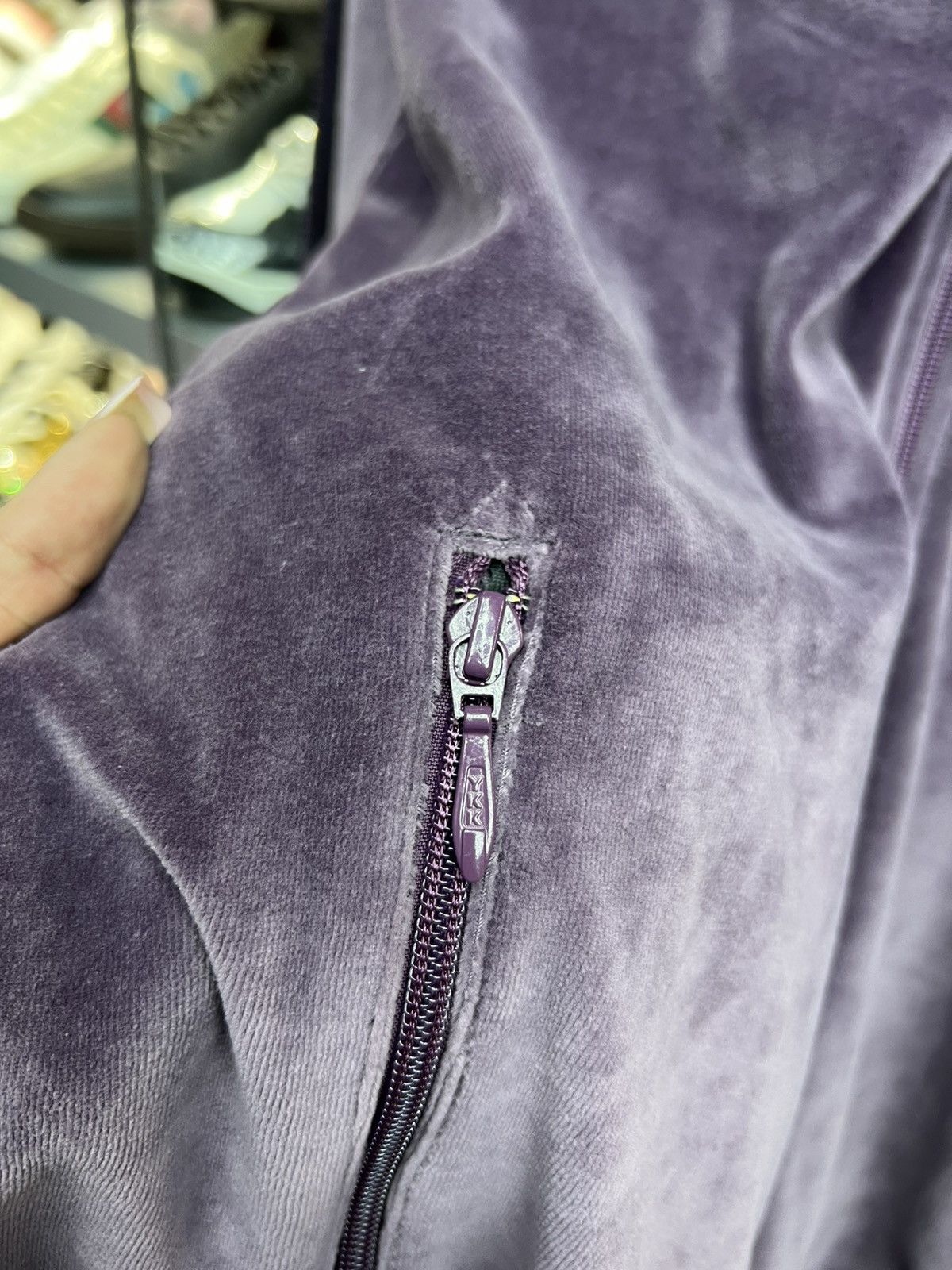 Needles Neddles Purple Zipper Track Sweatshirt Size US XL / EU 56 / 4 - 4 Thumbnail