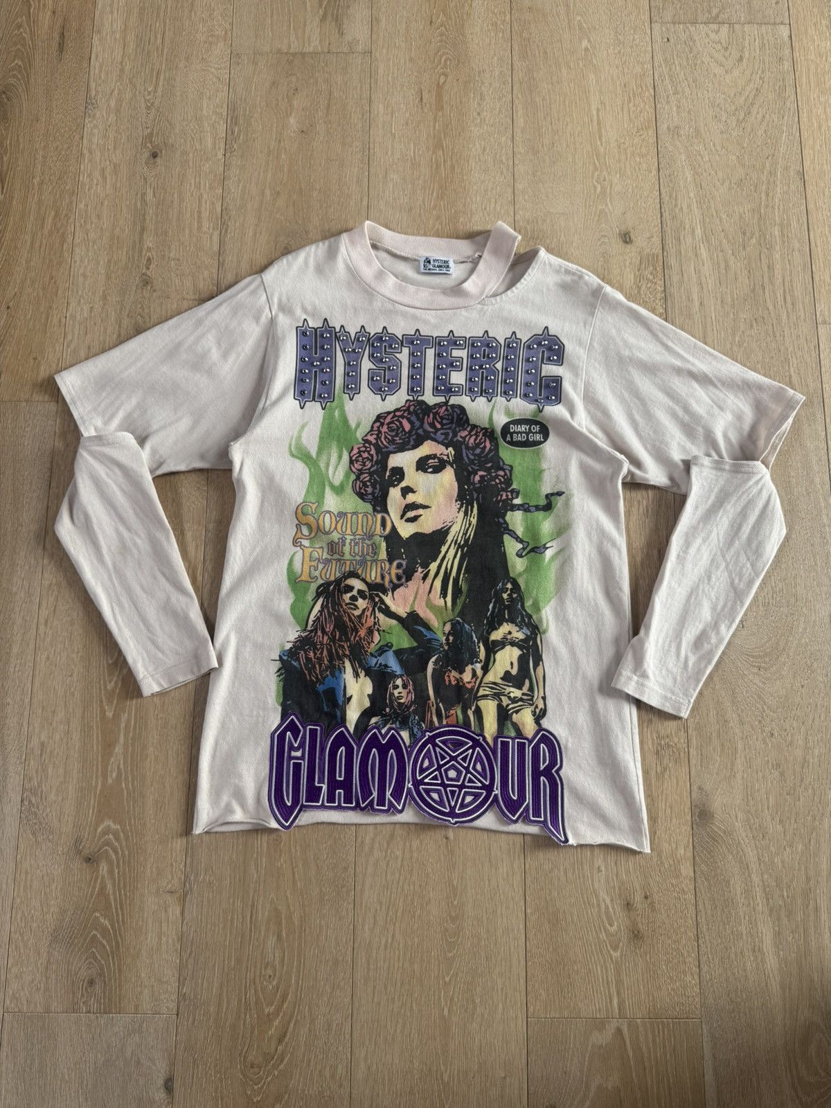 Hysteric Glamour Hysteric Glamour Studded Graphic Tee Size US M / EU 48-50 / 2 - 1 Thumbnail
