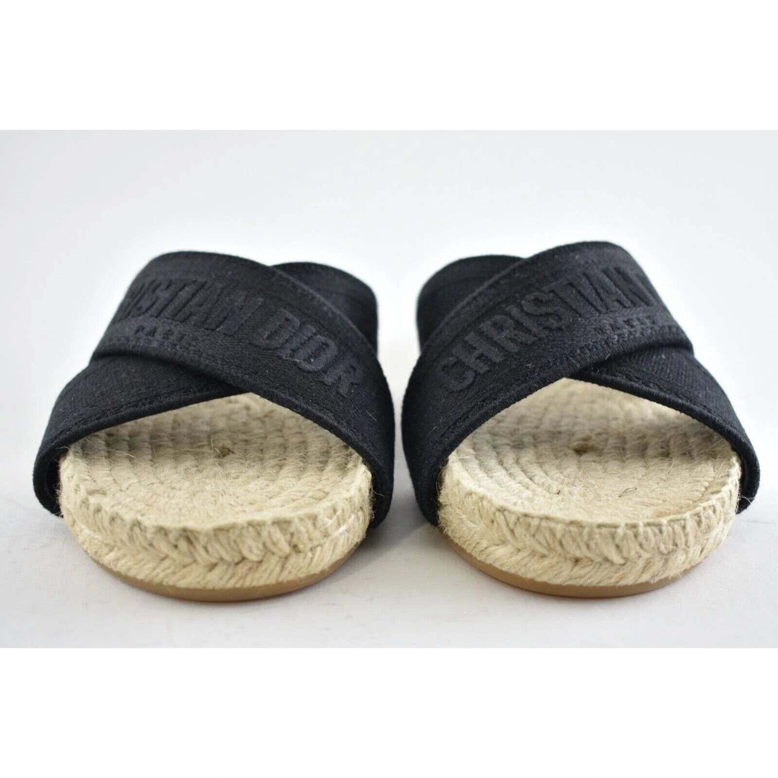 Dior Christian Dior Granville Dway Black Espadrille Size US 7.5 / IT 37.5 - 8 Thumbnail