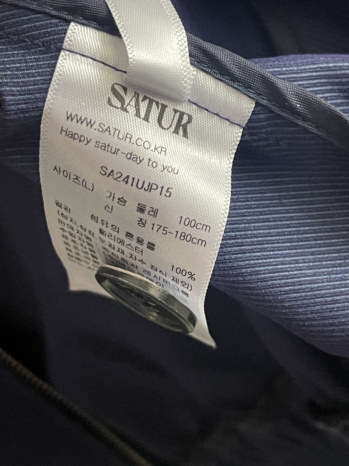 Other SATUR Navy Cropped Jacket Size US M / EU 48-50 / 2 - 6 Thumbnail