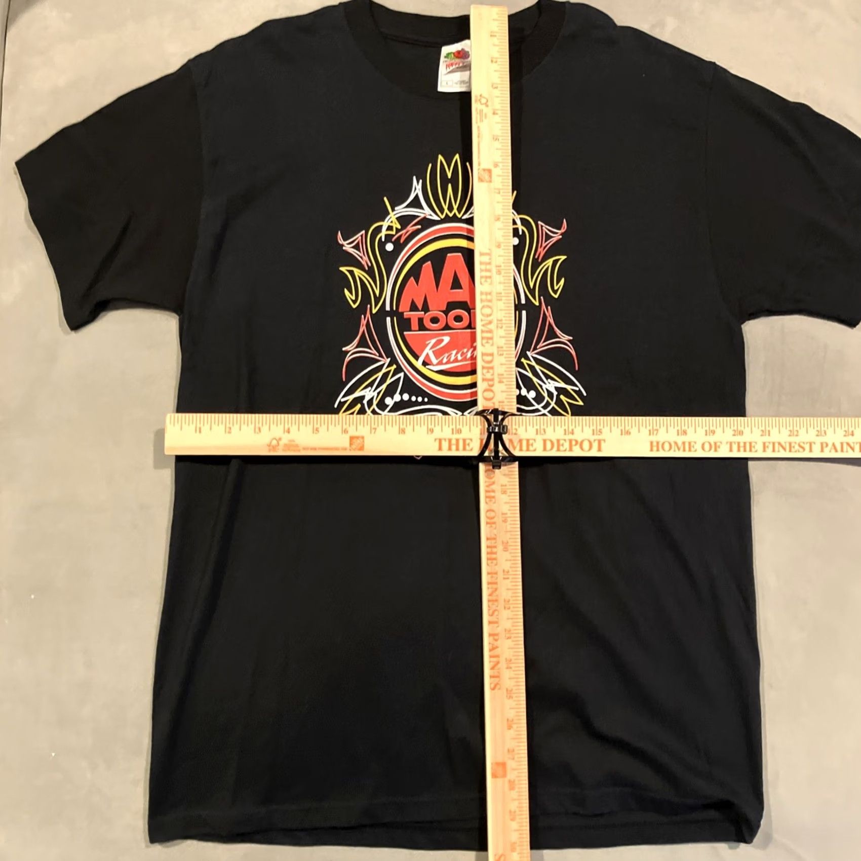 Fruit Of The Loom VINTAGE Fruit of the Loom Mac Tools Racing Black Pin Stripe T Shirt L Mens Shirt Short Sleeve Crew Neck Cotton NWOT Size US L / EU 52-54 / 3 - 4 Thumbnail