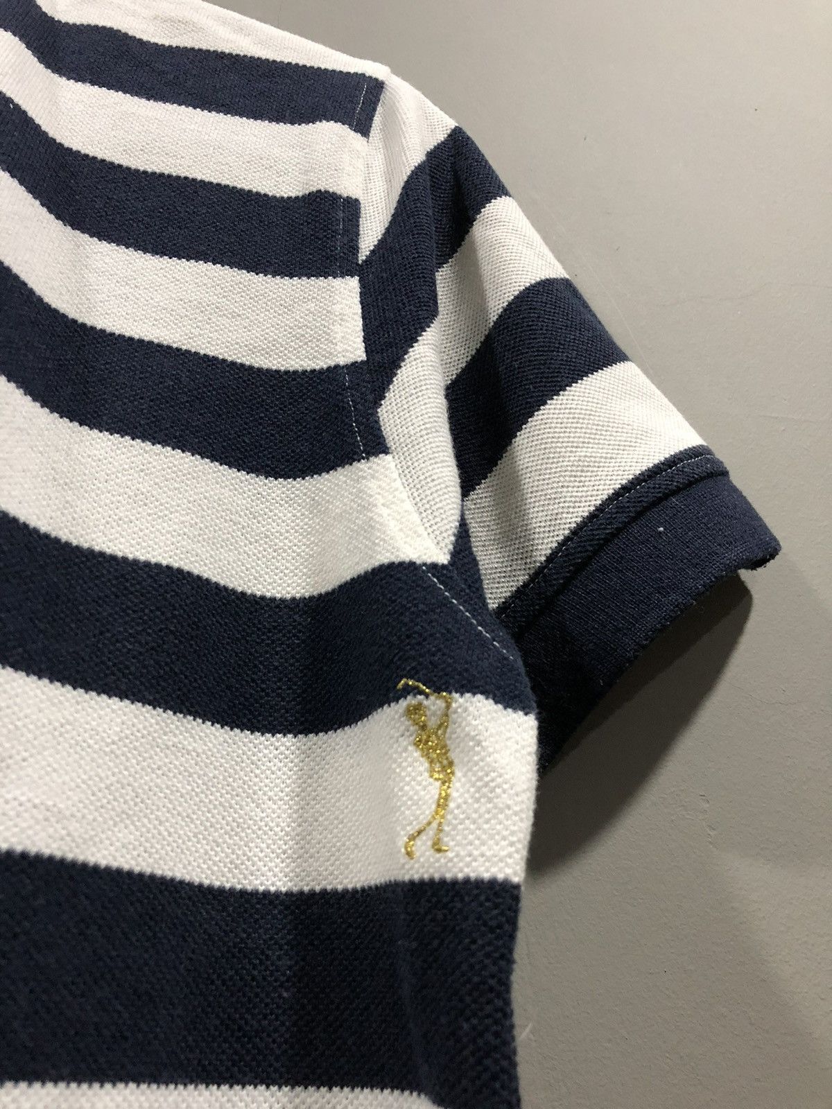 Japanese Brand Mark & Lona Golfer Polo Striped Shirt Size US M / EU 48-50 / 2 - 7 Thumbnail