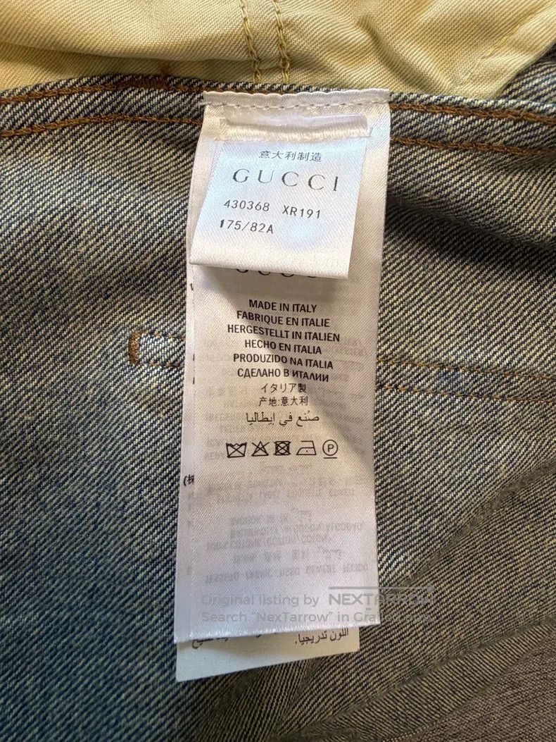 Gucci Gucci Striped webbing tapered jeans Size US 36 / EU 52 - 8 Thumbnail