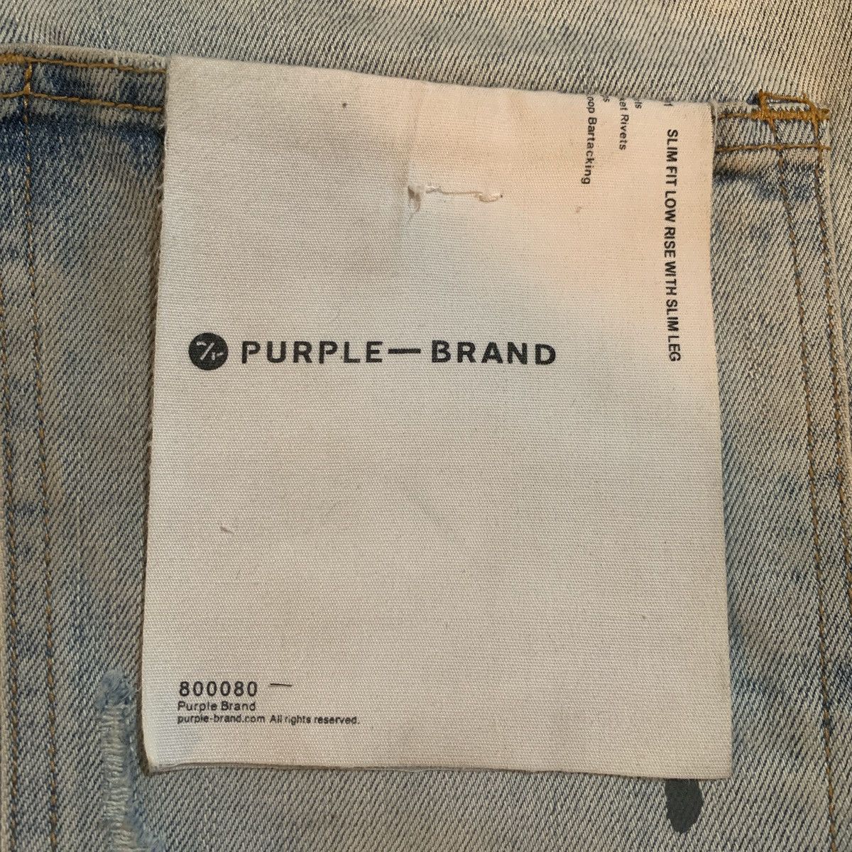 Purple Brand PURPLE-BRAND 👖🏷️ Size: 38 Size US 38 / EU 54 - 7 Thumbnail