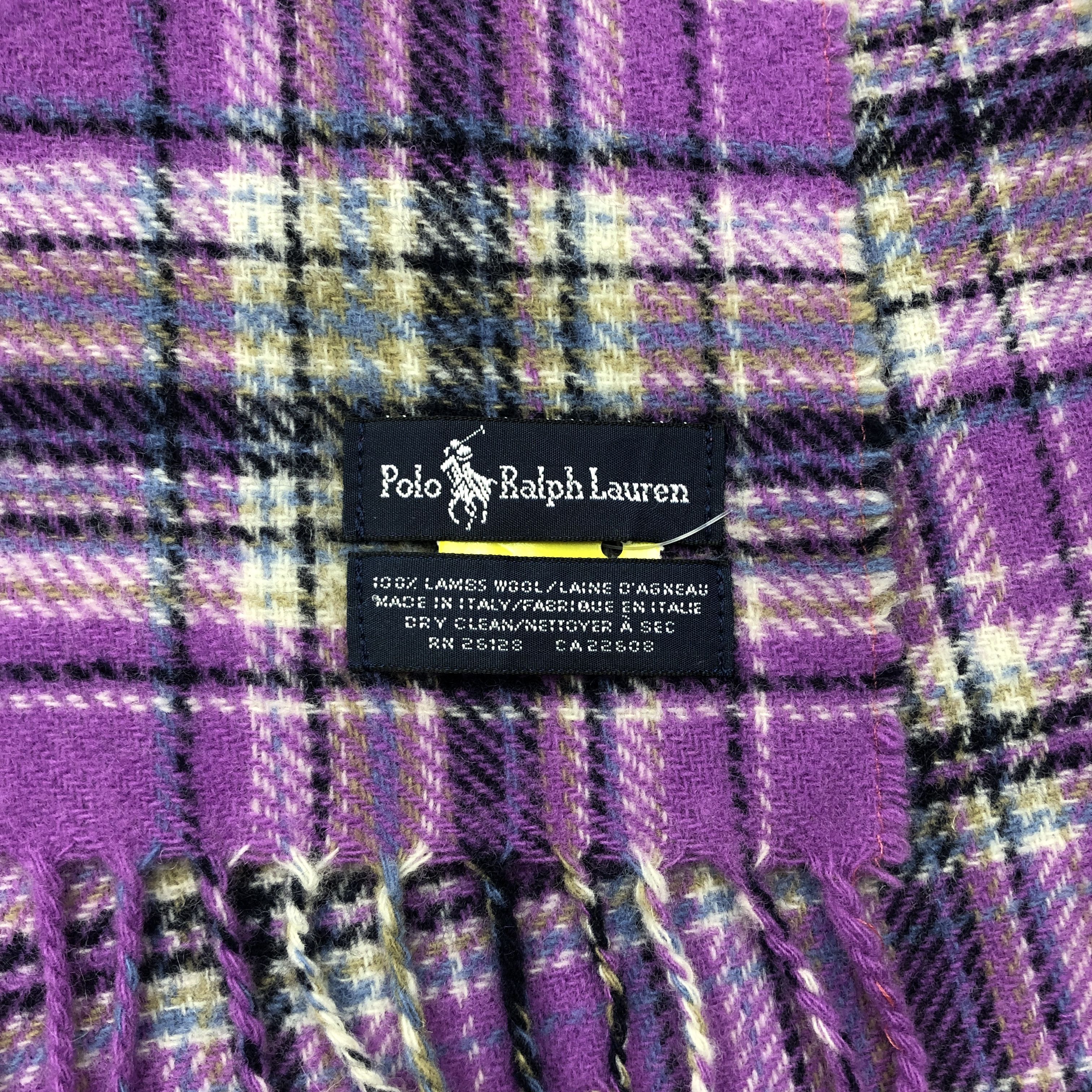 Polo Ralph Lauren Vintage Polo Ralph Lauren Scarf Muffler Wool Plaid Scarves Size ONE SIZE - 5 Thumbnail