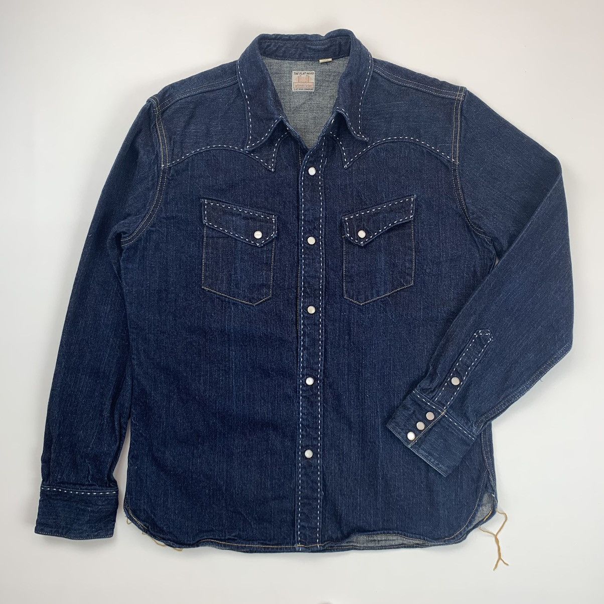 The Flat Head Flat Head denim western shirt Grailed