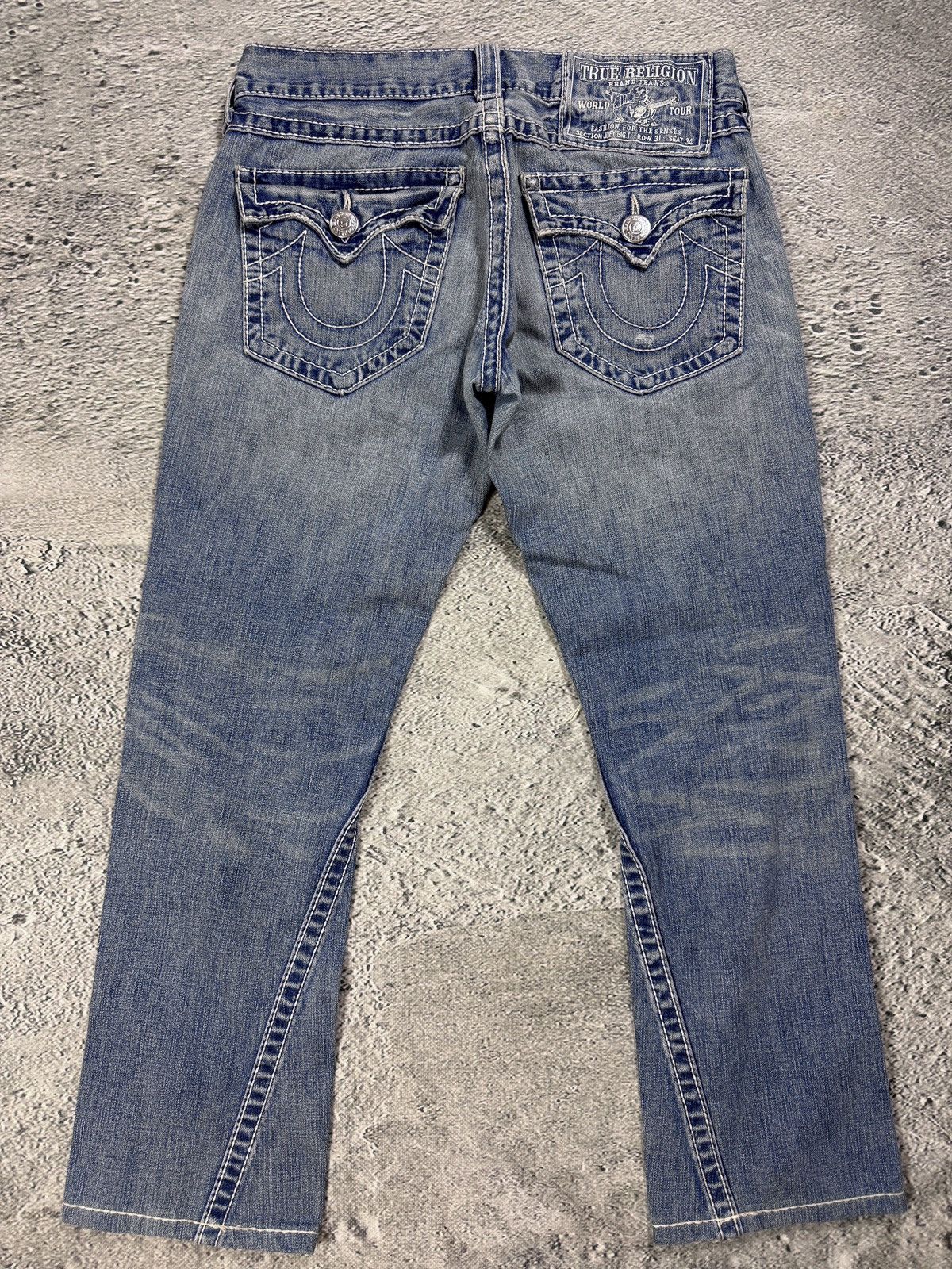 True Religion Joey jeans vintage denim pants flared blue