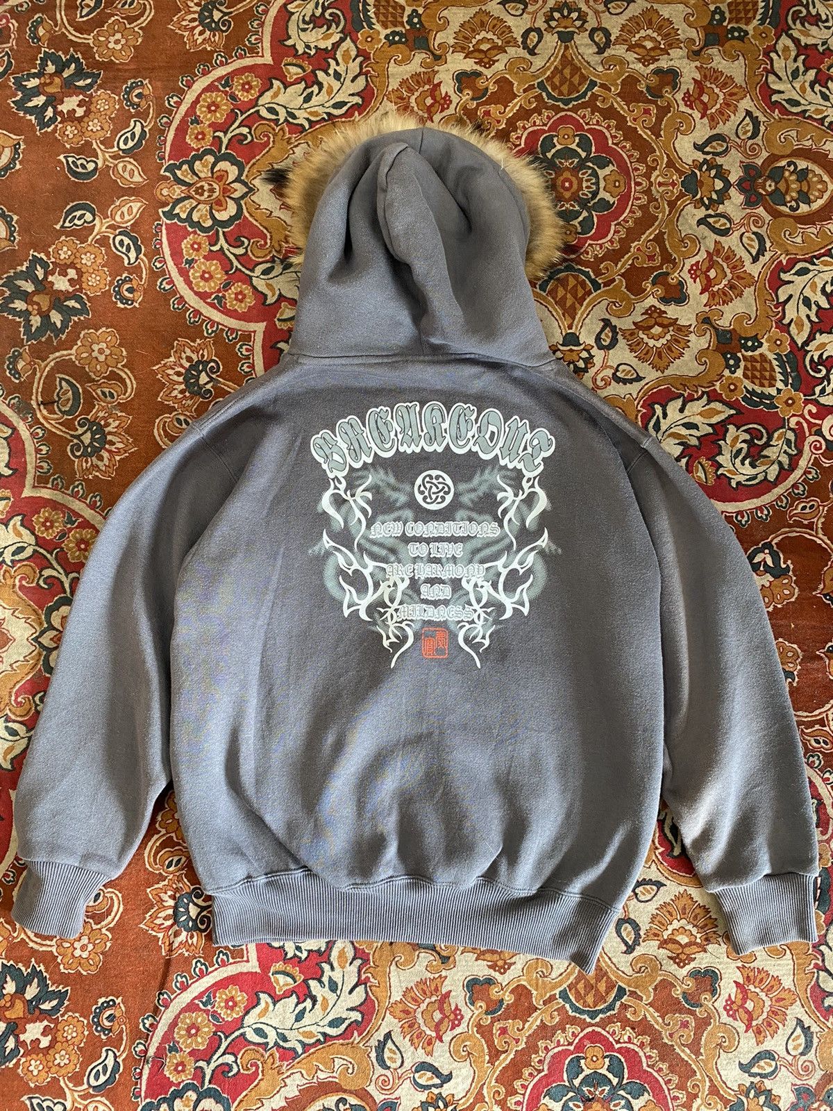 If Six Was Nine × Japanese Brand × Le Grande Bleu (L.G.B.) fur hoodie japanese brand desio poem Size US M / EU 48-50 / 2 - 20 Thumbnail