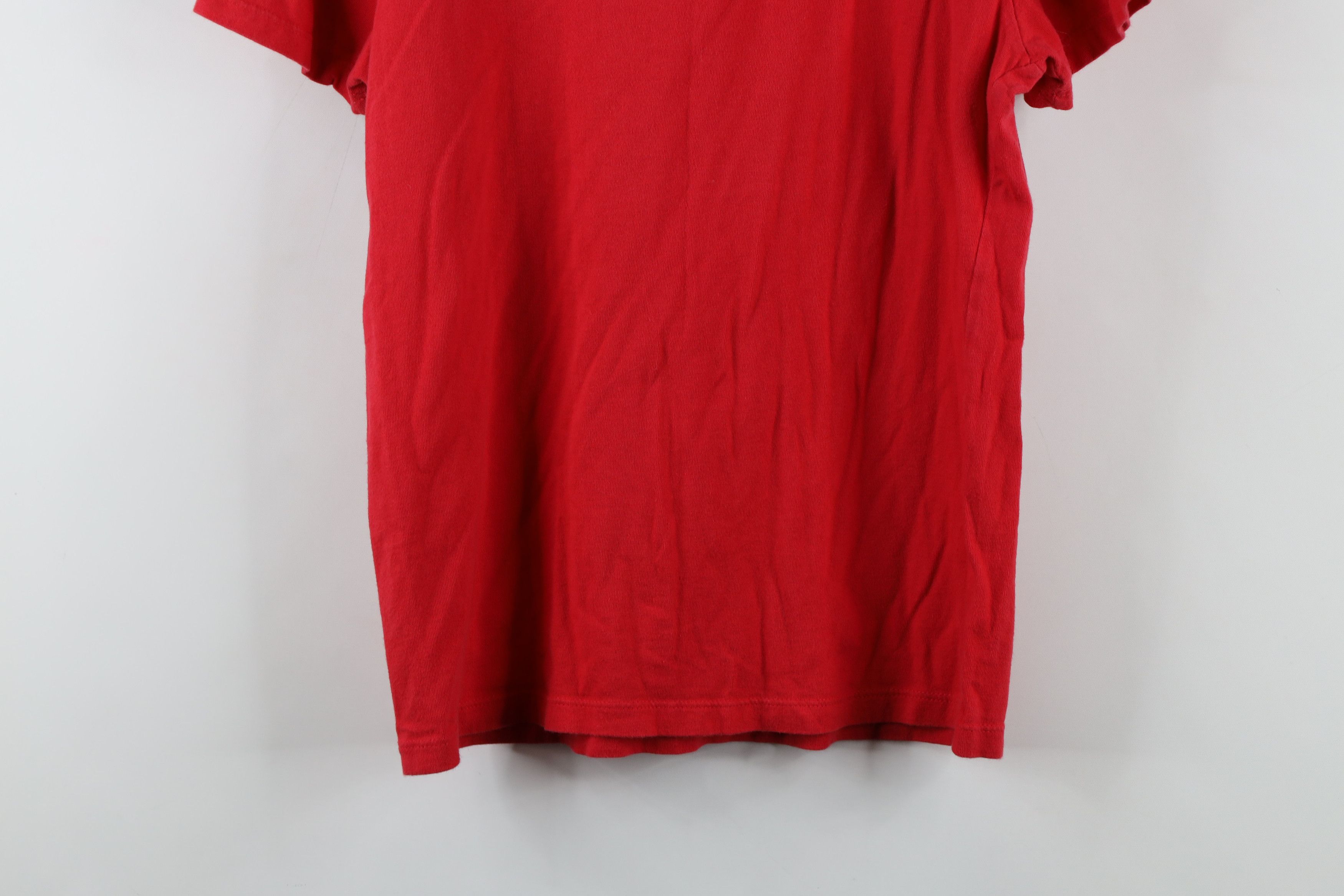 Tommy Hilfiger × Vintage Vintage 90s Tommy Hilfiger Knit Short Sleeve T-Shirt Red Size M / US 6-8 / IT 42-44 - 11 Thumbnail