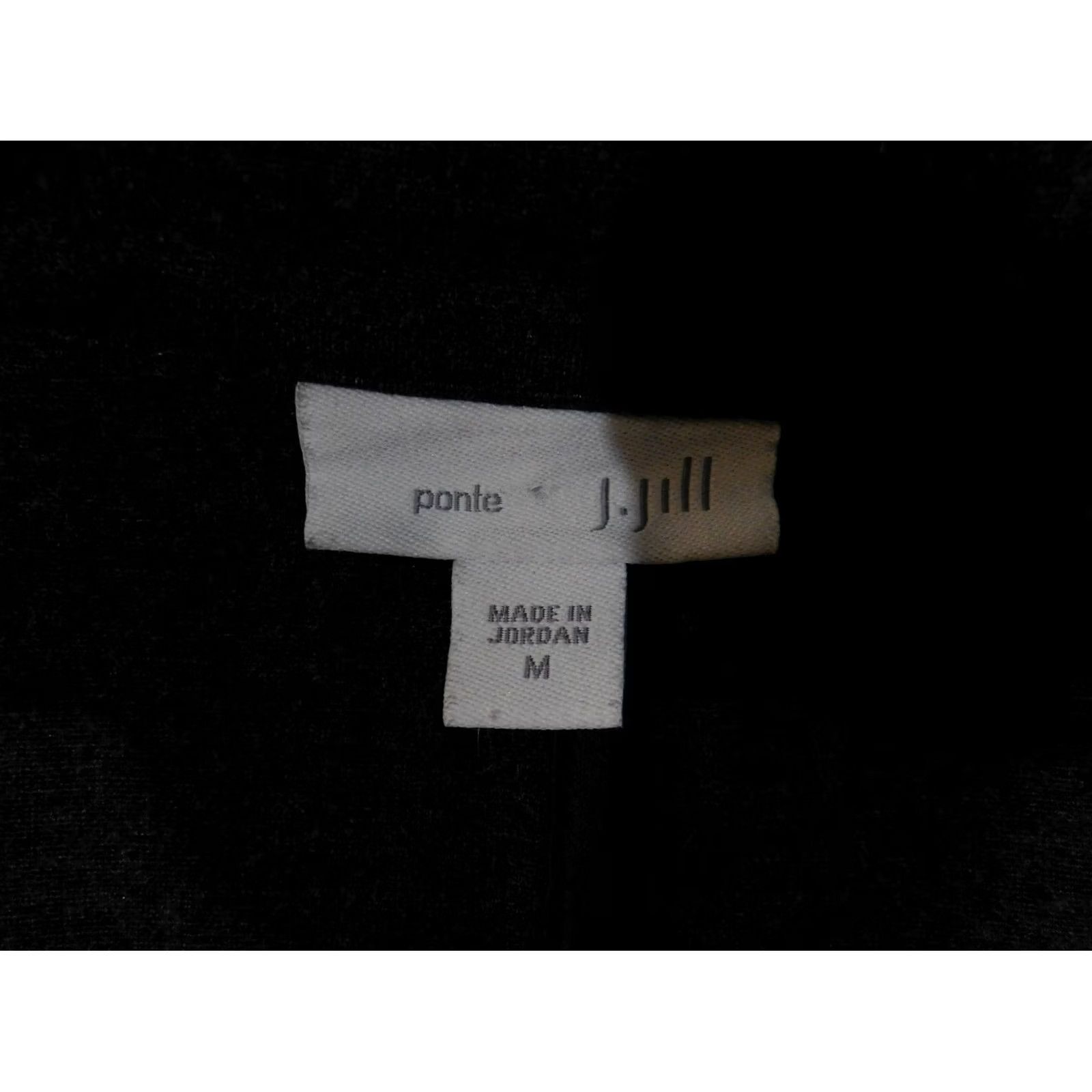 J. Jill J. Jill Blazer Womens Medium Gray Open Front Ponte Knit Jacket Full Zip Lined Collared Classic BLAZER Women M Gray Knit Jacket Size M / US 6-8 / IT 42-44 - 6 Thumbnail