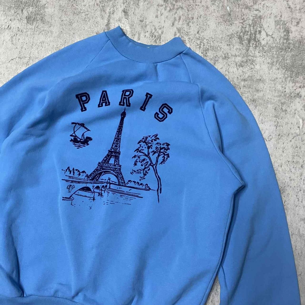Other Blue vintage 80s Paris Eiffel Tower crewneck sweatshirt Size US S / EU 44-46 / 1 - 2 Thumbnail