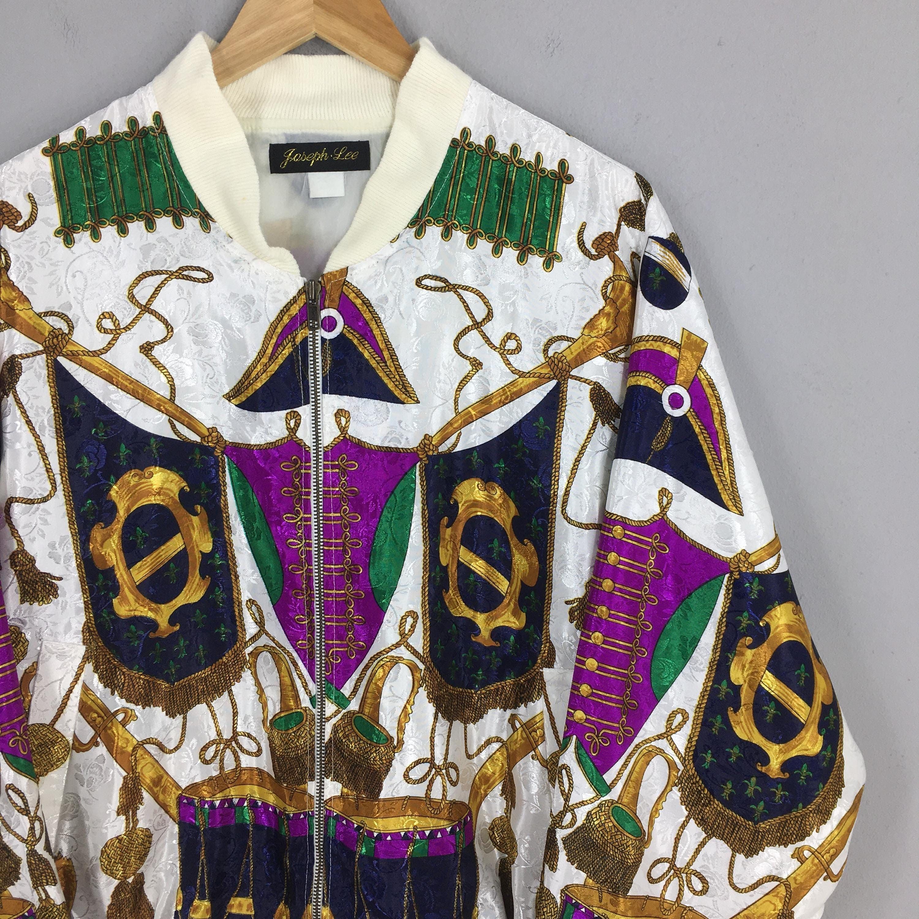 Other Vintage 90's Royalty Baroque Luxury Varsity Jacket XLarge Size US XL / EU 56 / 4 - 2 Thumbnail