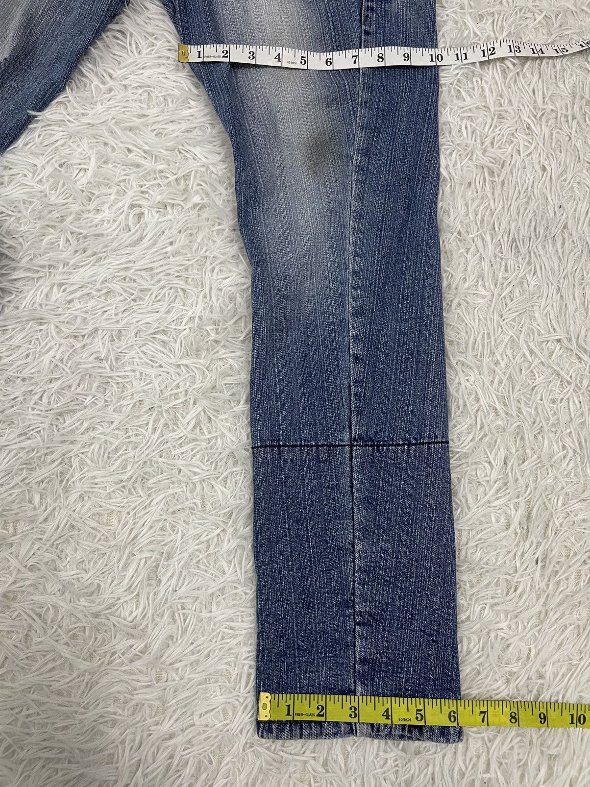 Japanese Brand B-S Complexity Gingham Dual Waist Jeans Pant Size US 31 - 15 Thumbnail