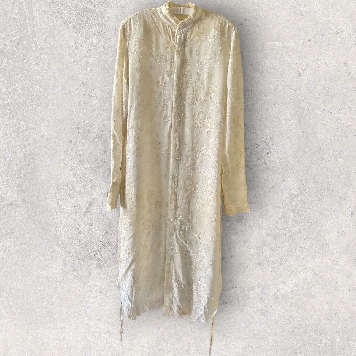 Yohji Yamamoto Y’s Pink Label Rayon Blend Jacquard Long Shirt Size M / US 6-8 / IT 42-44 - 1 Thumbnail